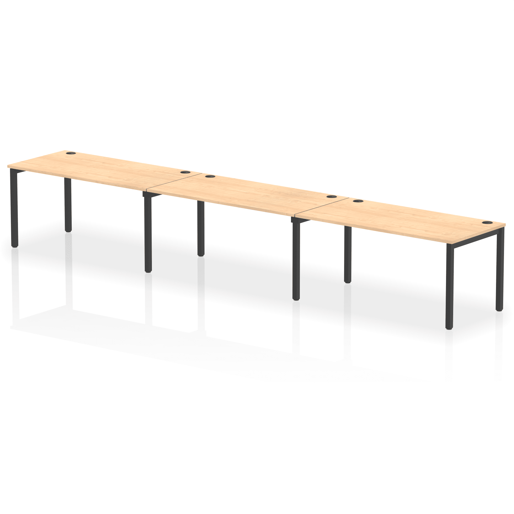 Impulse Single Row Bench Desk - 3 Person - Image 72