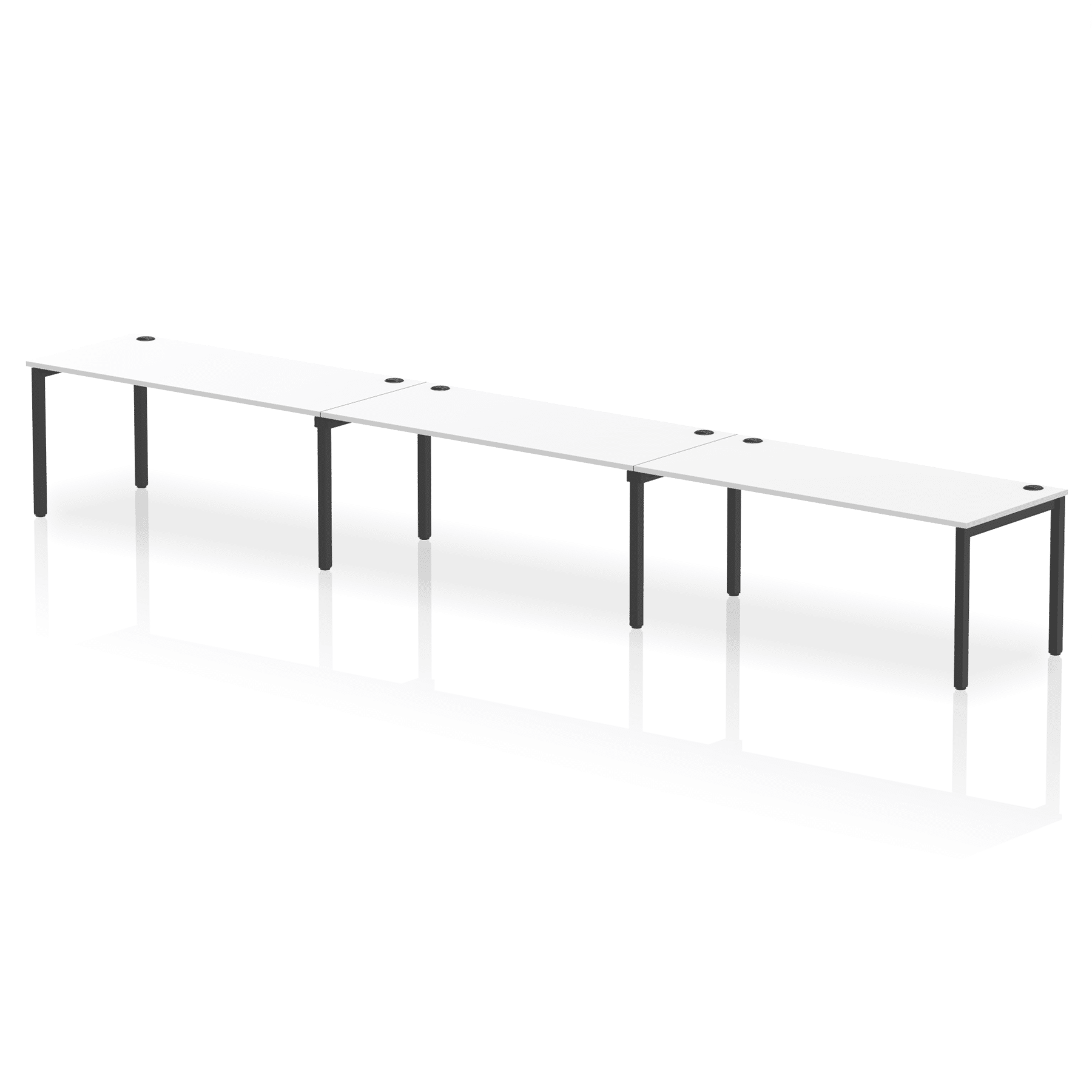 Impulse Single Row Bench Desk - 3 Person - Image 83