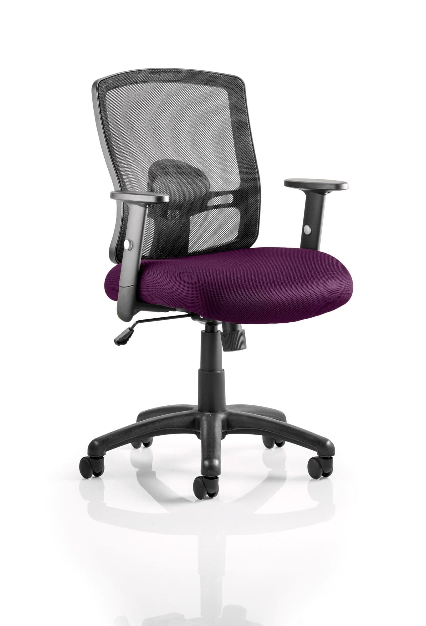 Portland Medium Mesh Back Task Operator Office Chair with Arms - Image 15