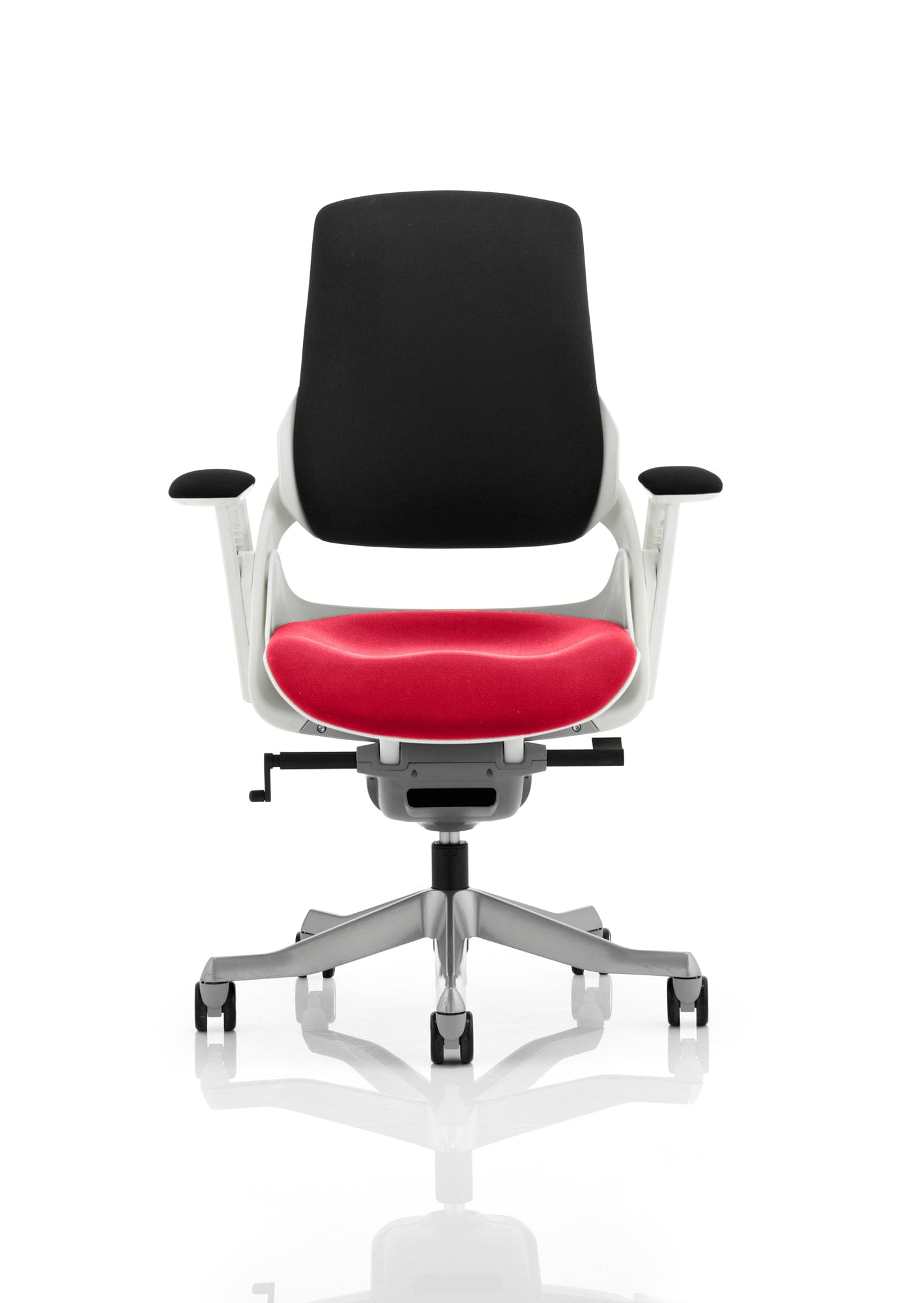 Zure High Back White Shell Executive Office Chair with Arms - Image 47