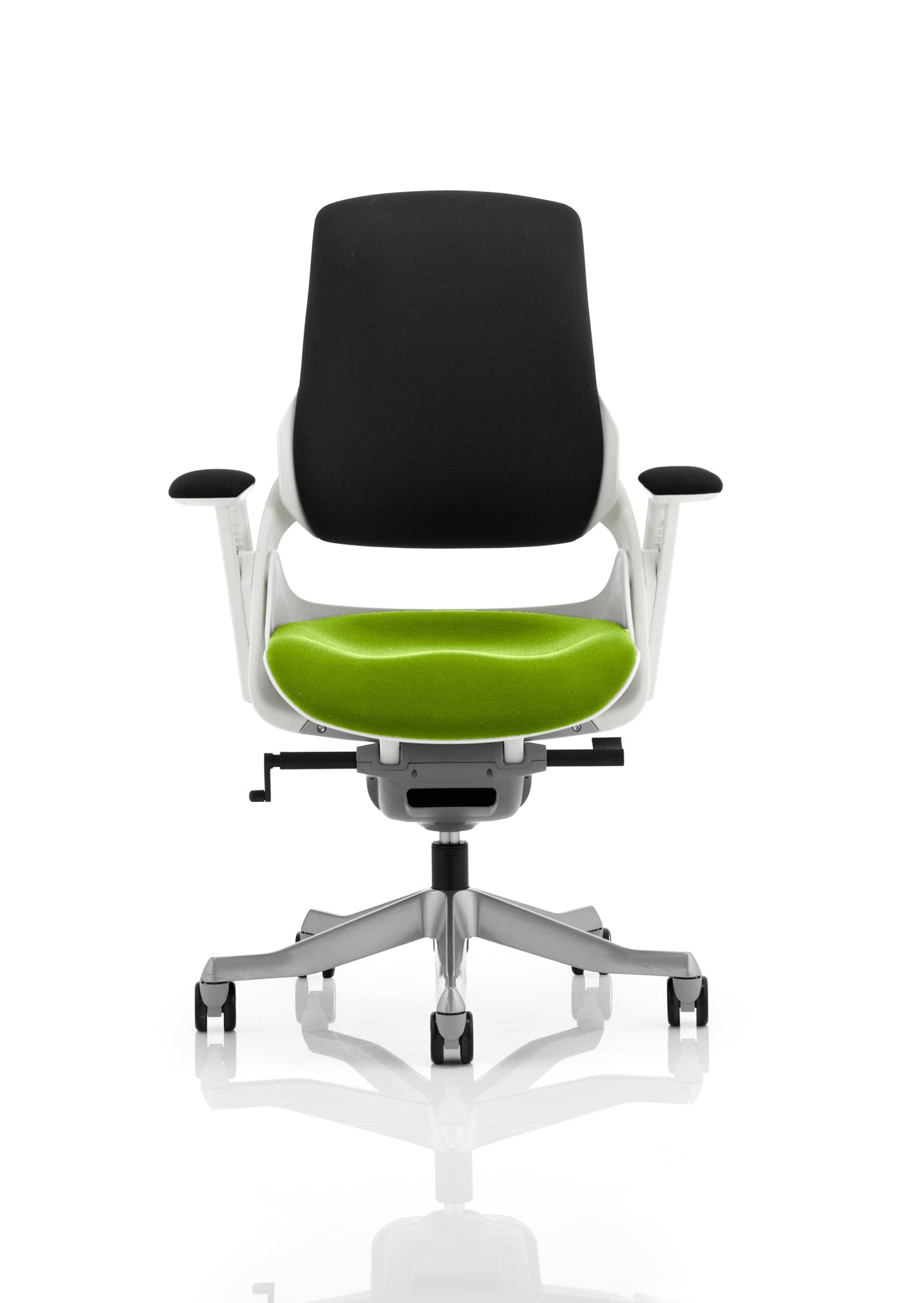 Zure High Back White Shell Executive Office Chair with Arms - Image 48