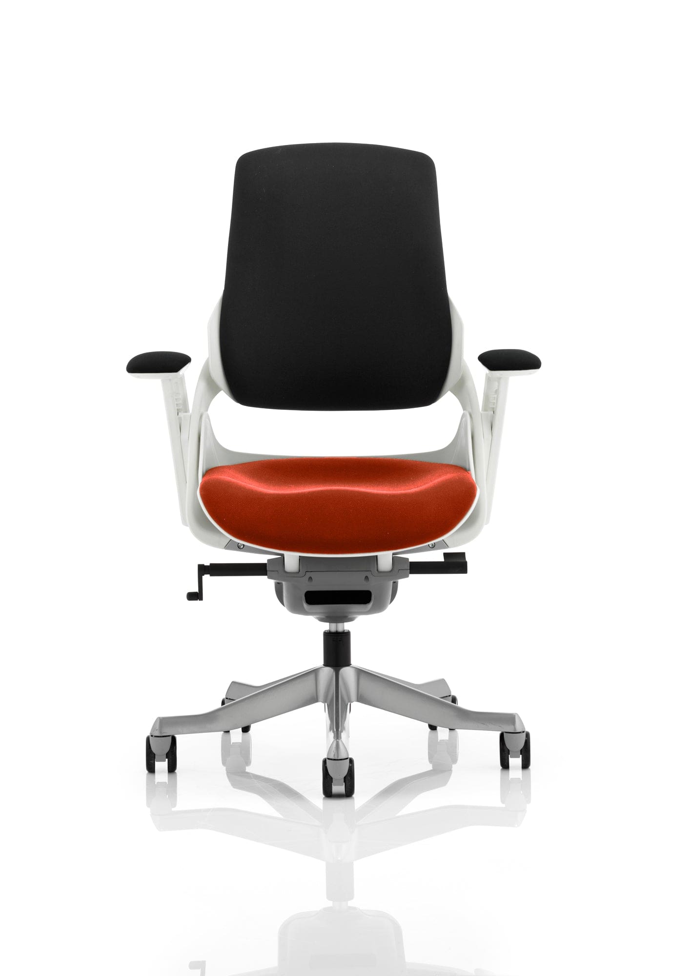 Zure High Back White Shell Executive Office Chair with Arms - Image 50