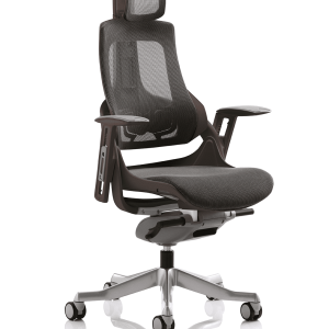 Zure High Back Black Shell Executive Office Chair with Arms
