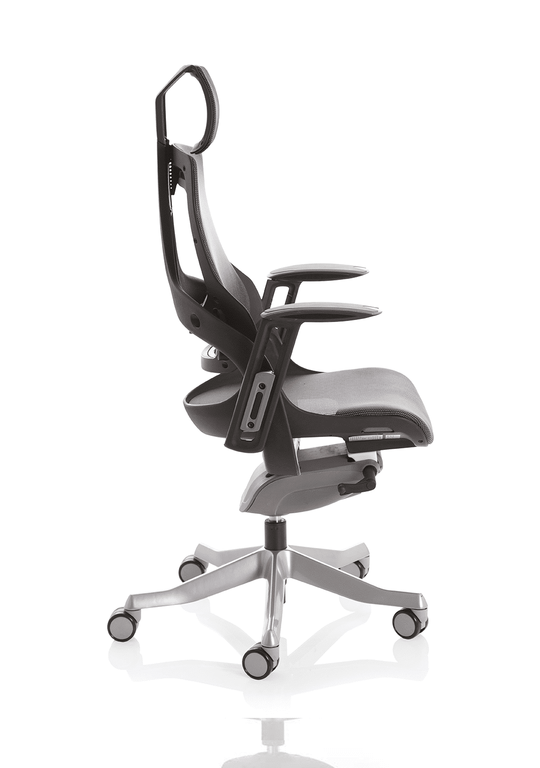 Zure High Back Black Shell Executive Office Chair with Arms - Image 5