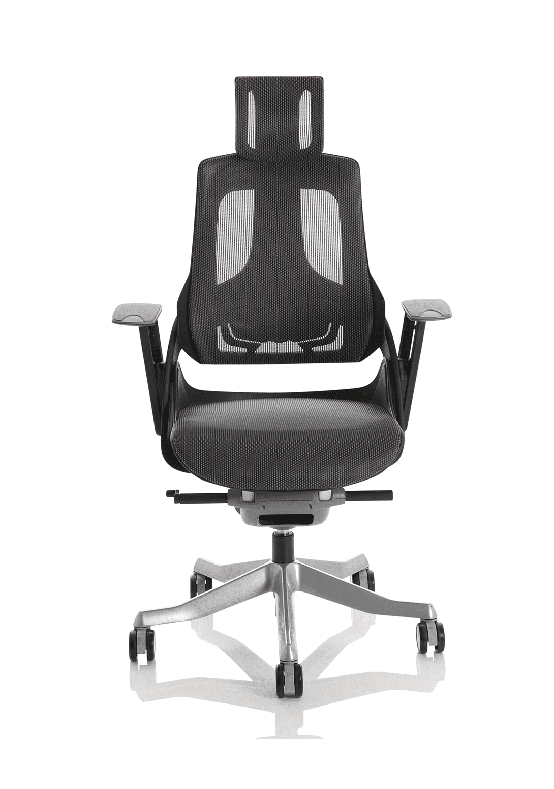 Zure High Back Black Shell Executive Office Chair with Arms - Image 2