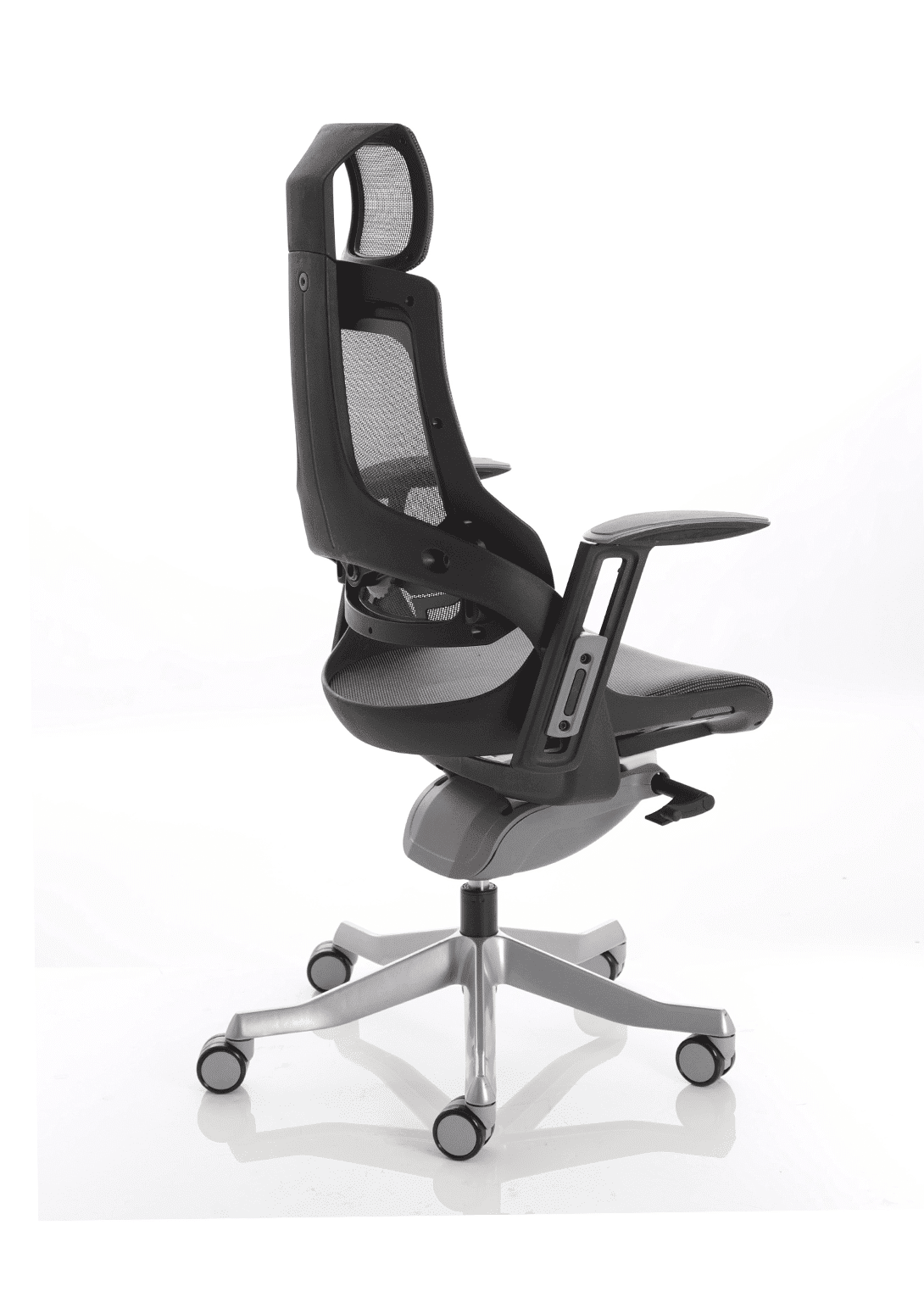 Zure High Back Black Shell Executive Office Chair with Arms - Image 4