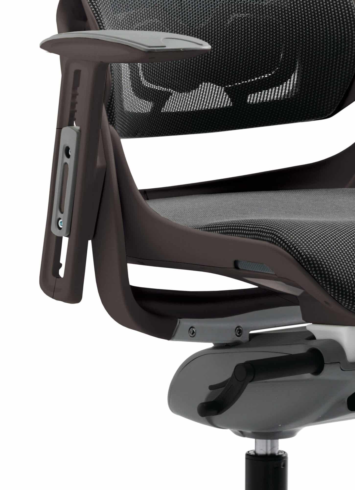 Zure High Back Black Shell Executive Office Chair with Arms - Image 7