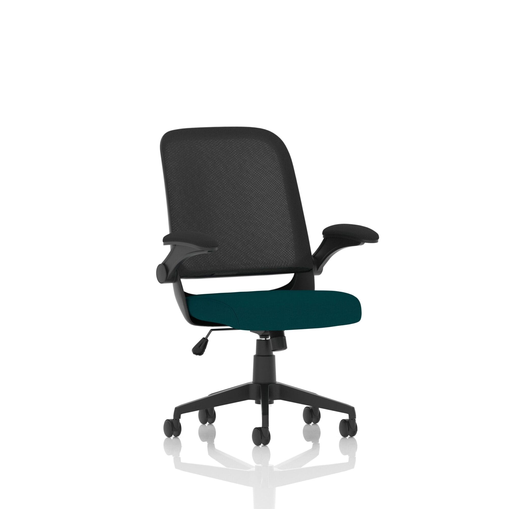 Crew Task Operator Mesh Chair With Folding Arms - Image 11