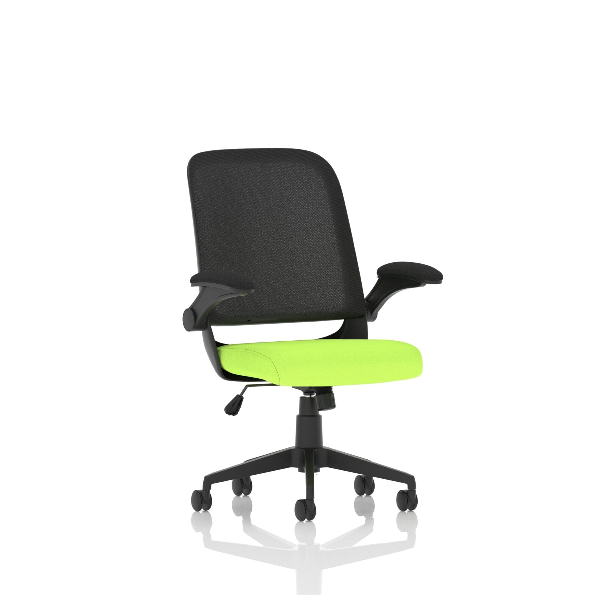 Crew Task Operator Mesh Chair With Folding Arms - Image 12