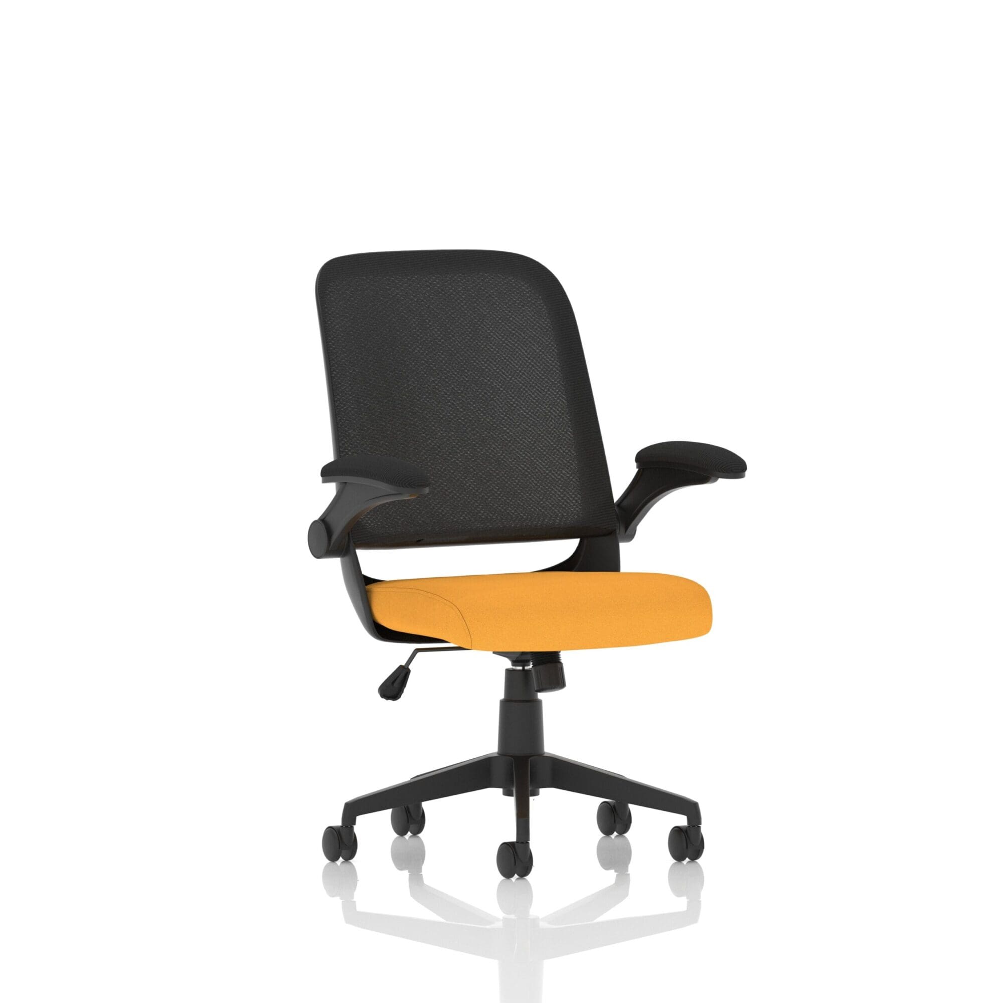 Crew Task Operator Mesh Chair With Folding Arms - Image 13