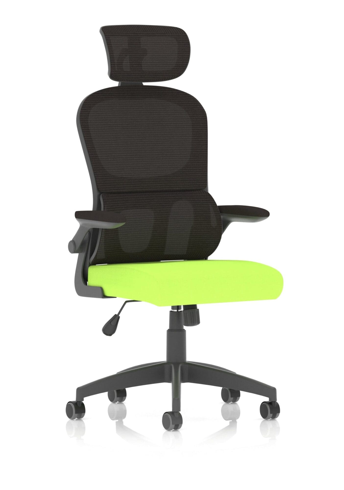 Iris Task Operator Mesh Back Fabric Seat With Headrest - Image 10
