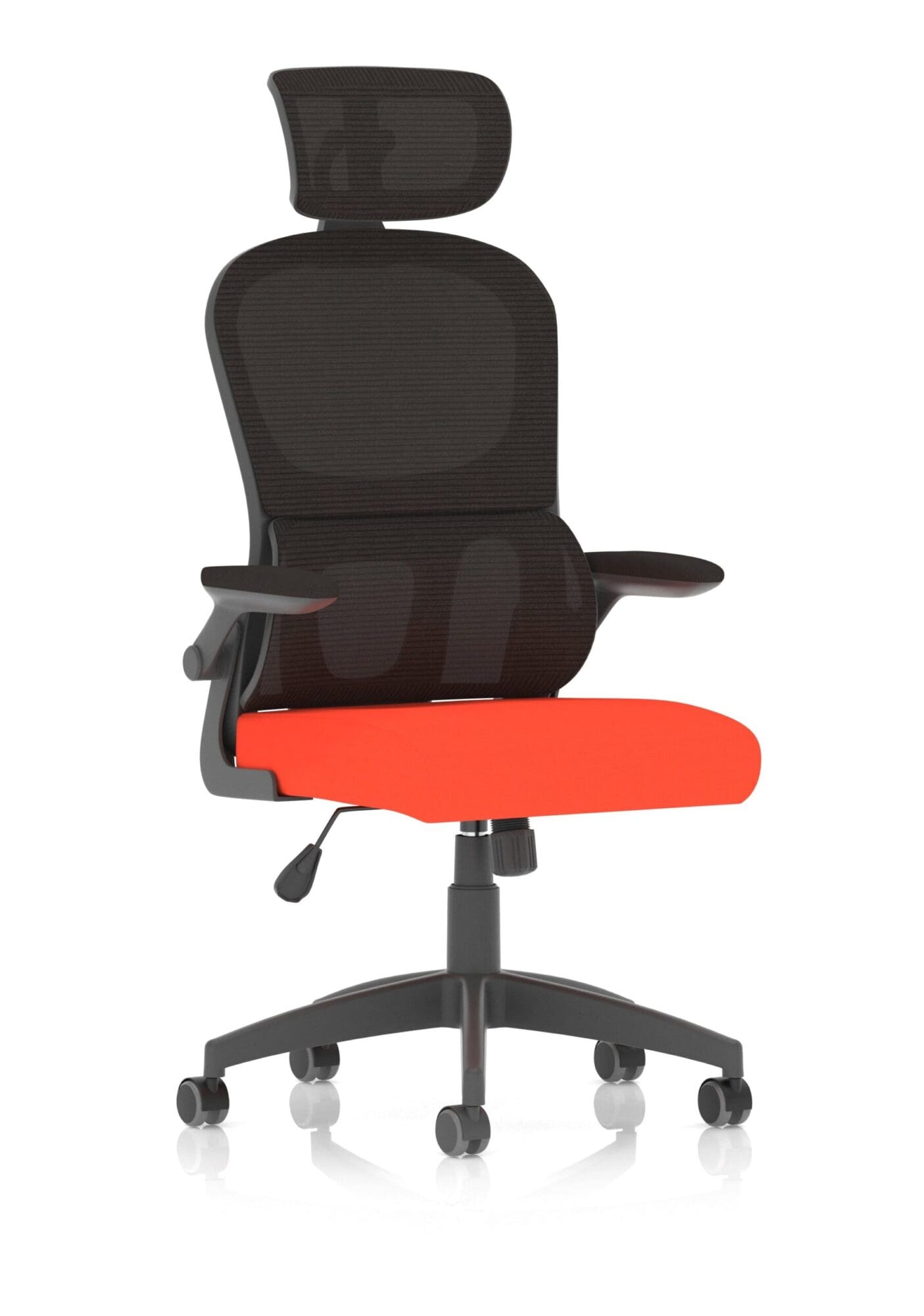 Iris Task Operator Mesh Back Fabric Seat With Headrest - Image 12