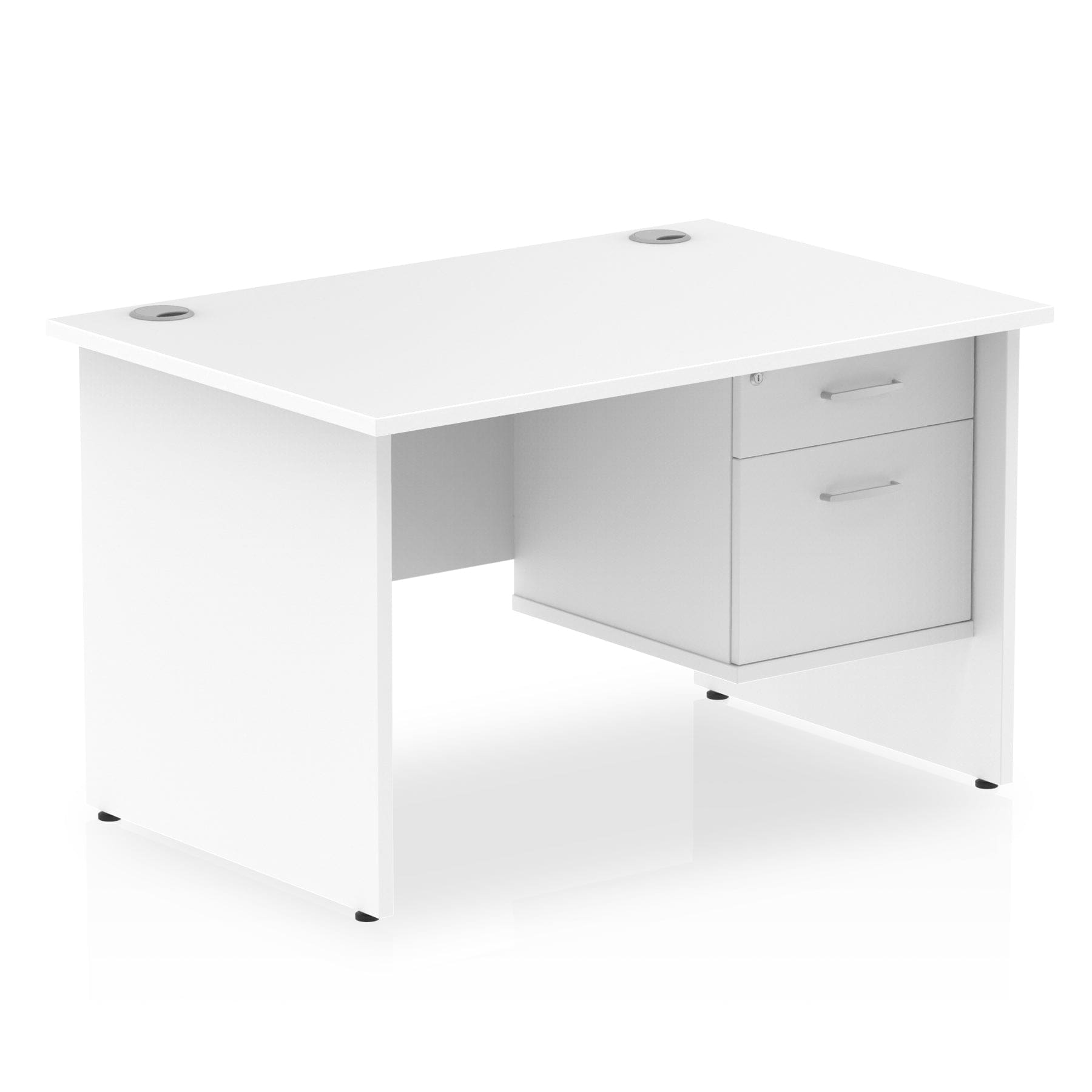 Impulse 1200mm Panel End Straight Desk With Single Fixed Pedestal - Image 11