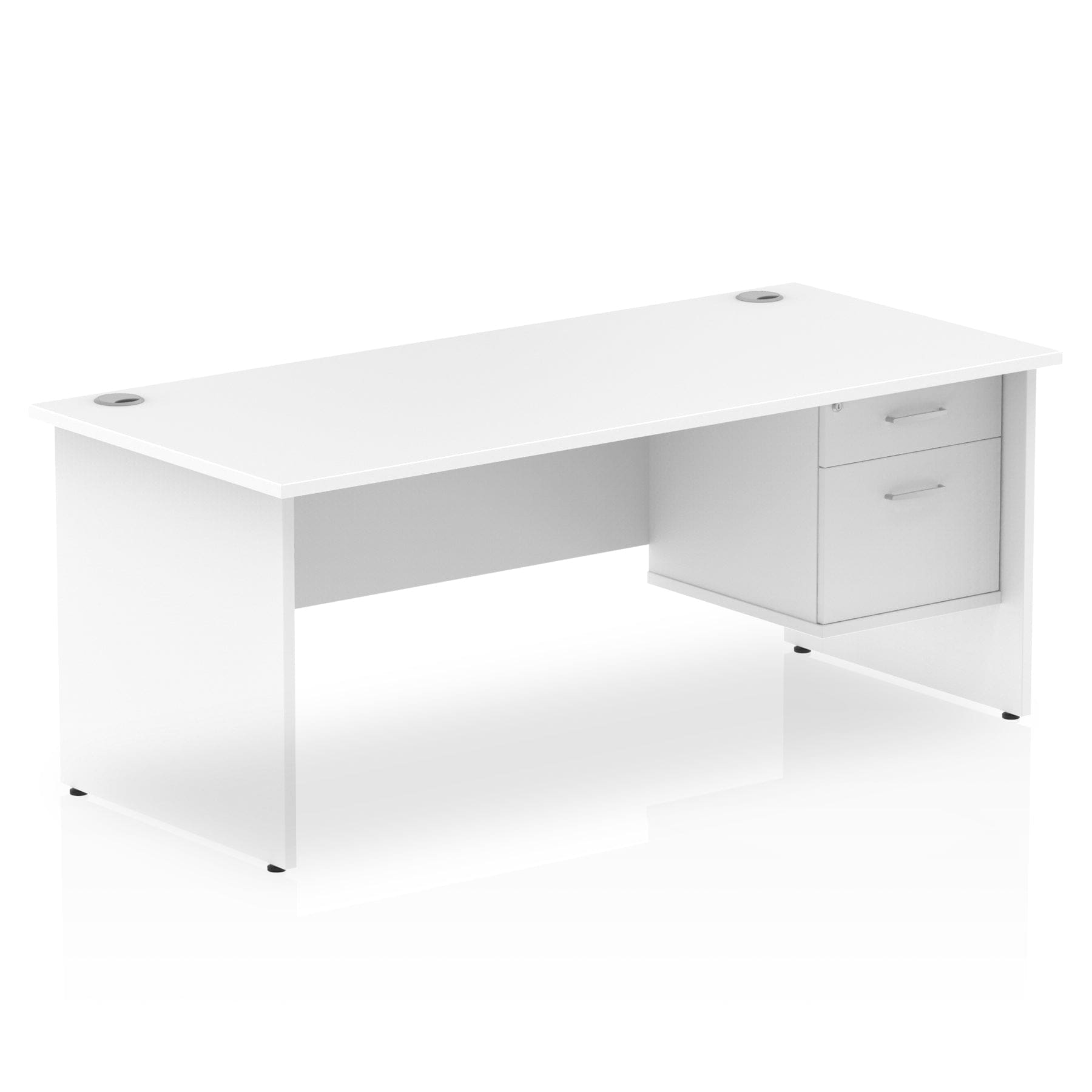 Impulse 1800mm Panel End Straigh Desk With Single Fixed Pedestal - Image 11