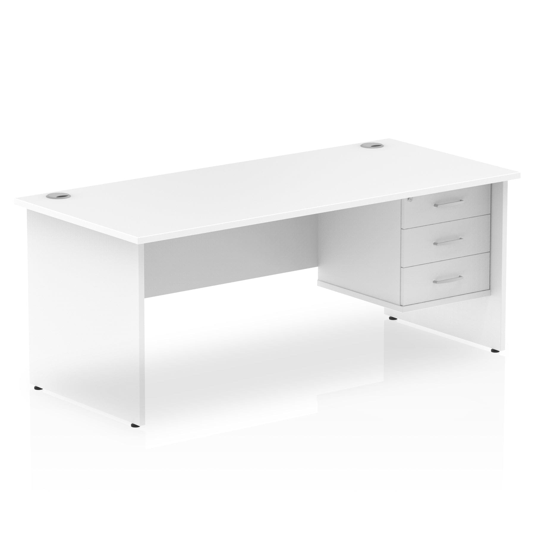 Impulse 1800mm Panel End Straigh Desk With Single Fixed Pedestal - Image 12