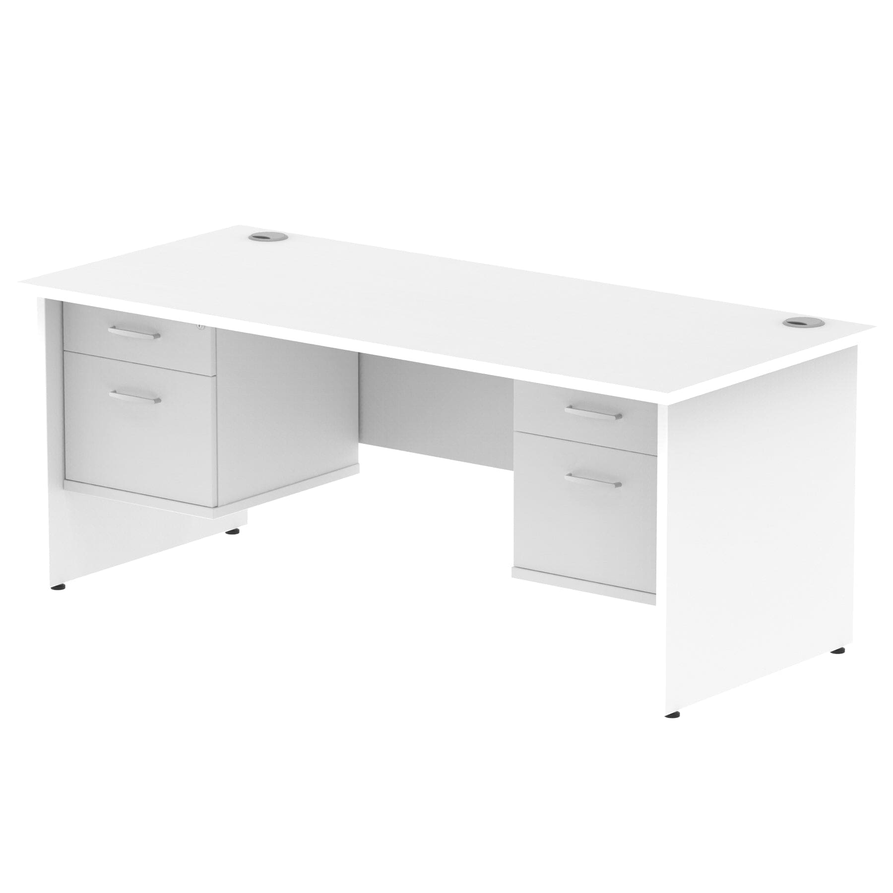 Impulse 1800mm Panel End Straight Desk With Two Fixed Pedestal - Image 12