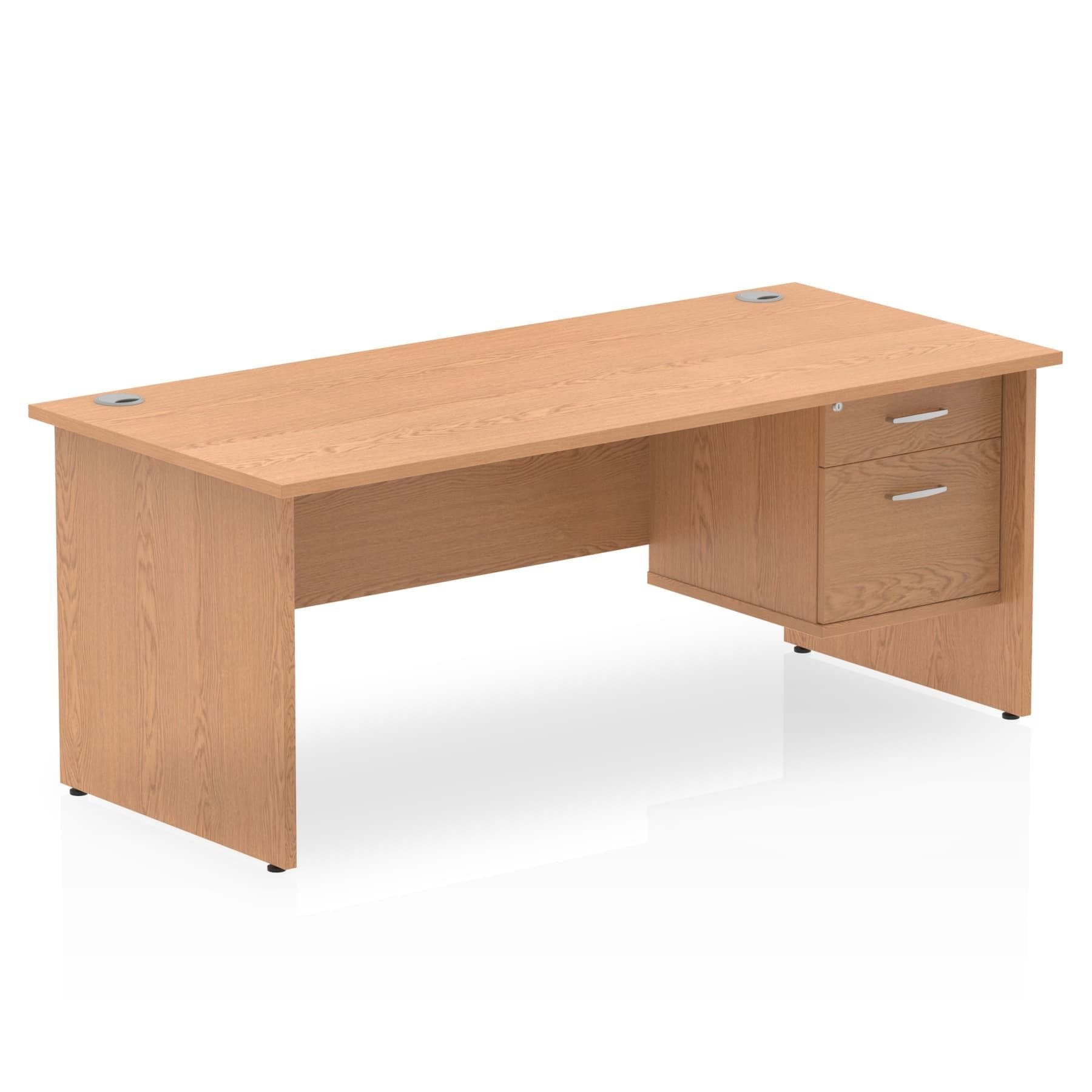 Impulse 1800mm Panel End Straigh Desk With Single Fixed Pedestal - Image 7