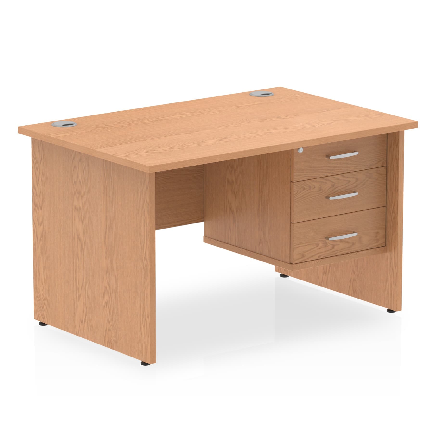 Impulse 1200mm Panel End Straight Desk With Single Fixed Pedestal - Image 8
