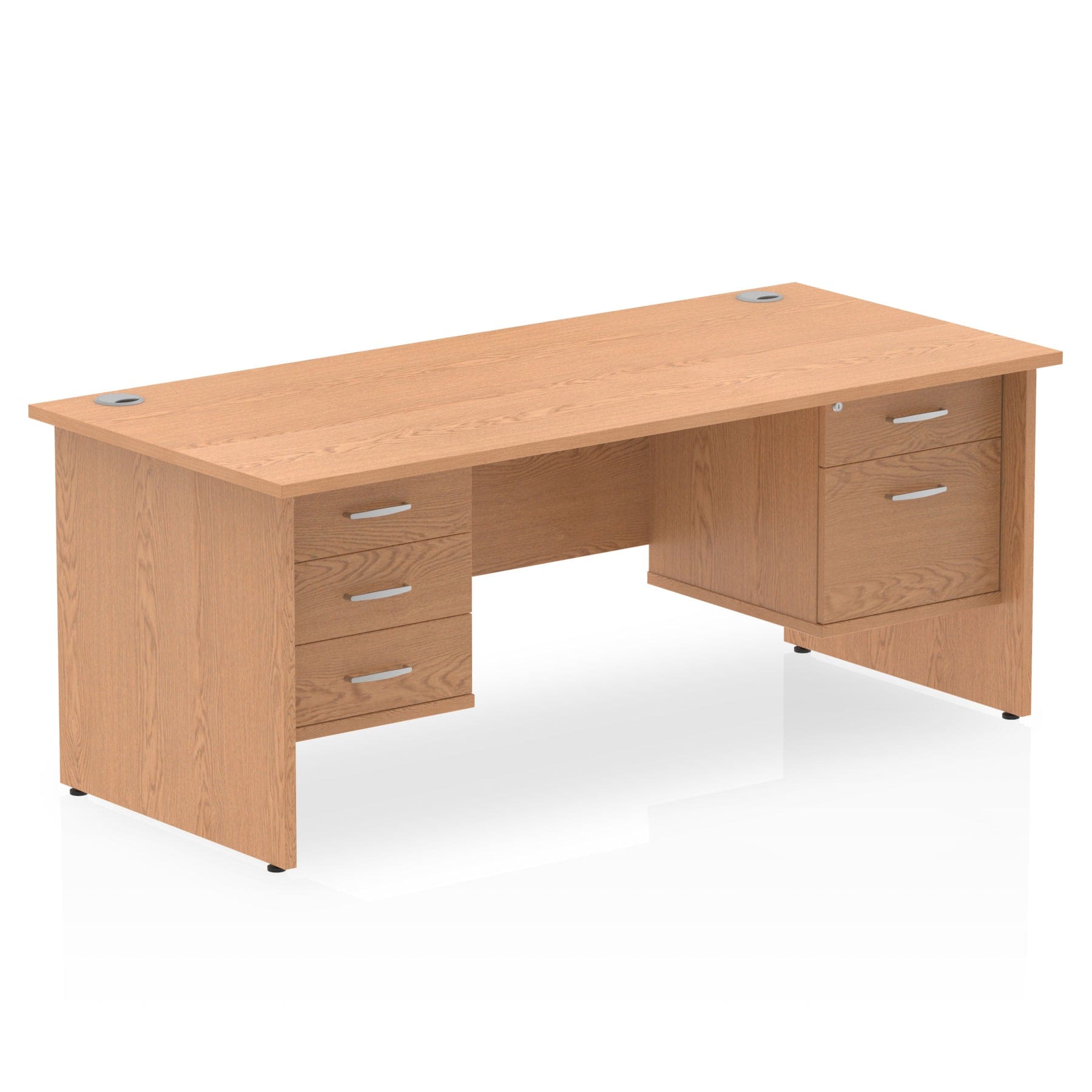 Impulse 1800mm Panel End Straight Desk With Two Fixed Pedestal - Image 9
