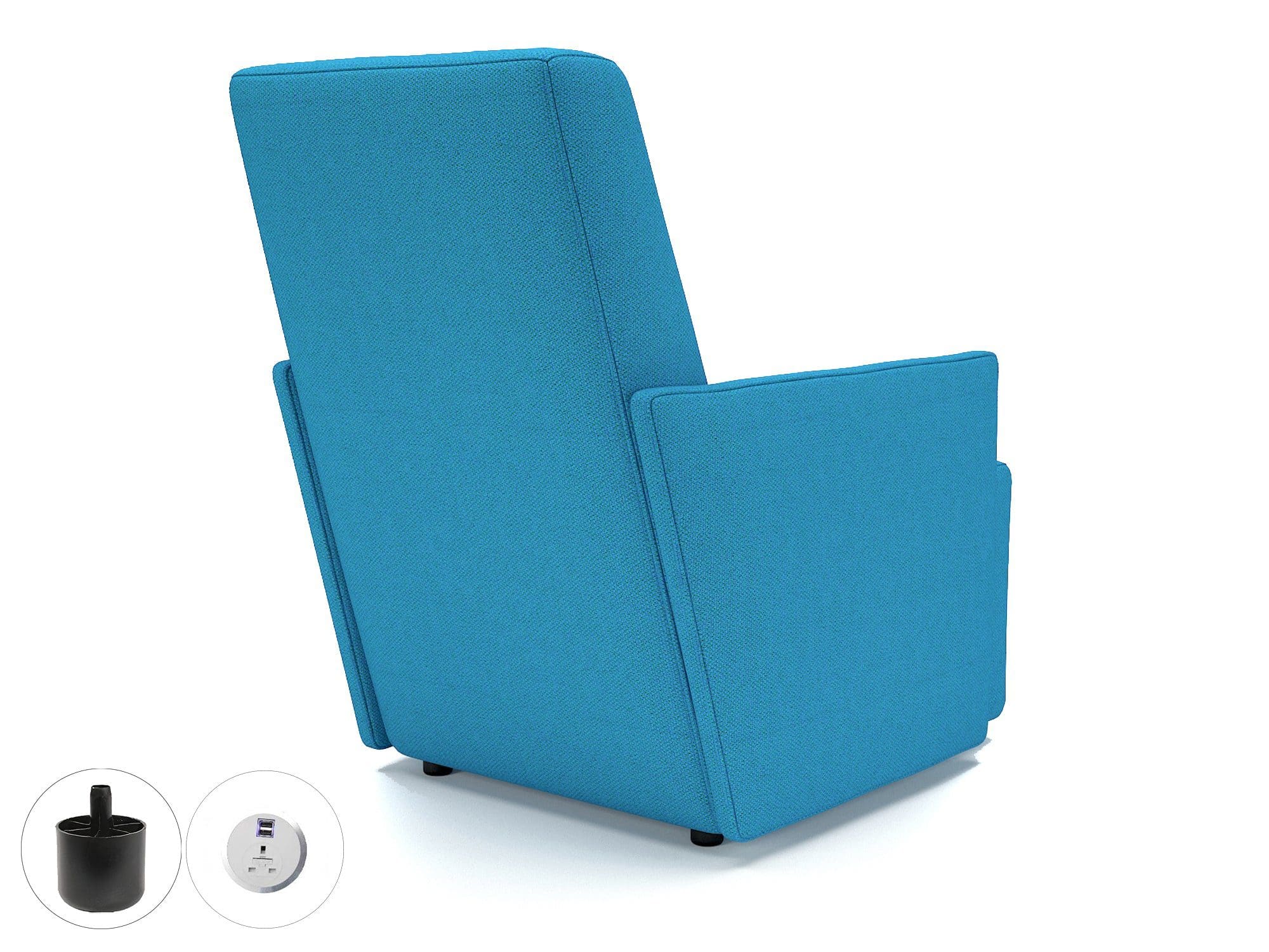 Pella 69cm Wide Armchair in Camira Era Fabric with Socket - Image 6