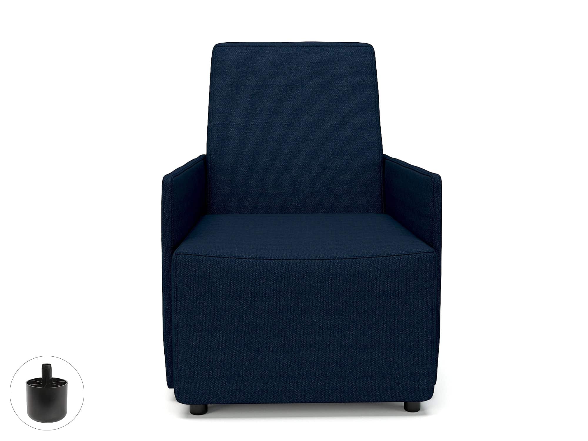 Pella 69cm Wide Armchair in Camira Era Fabric - Image 8