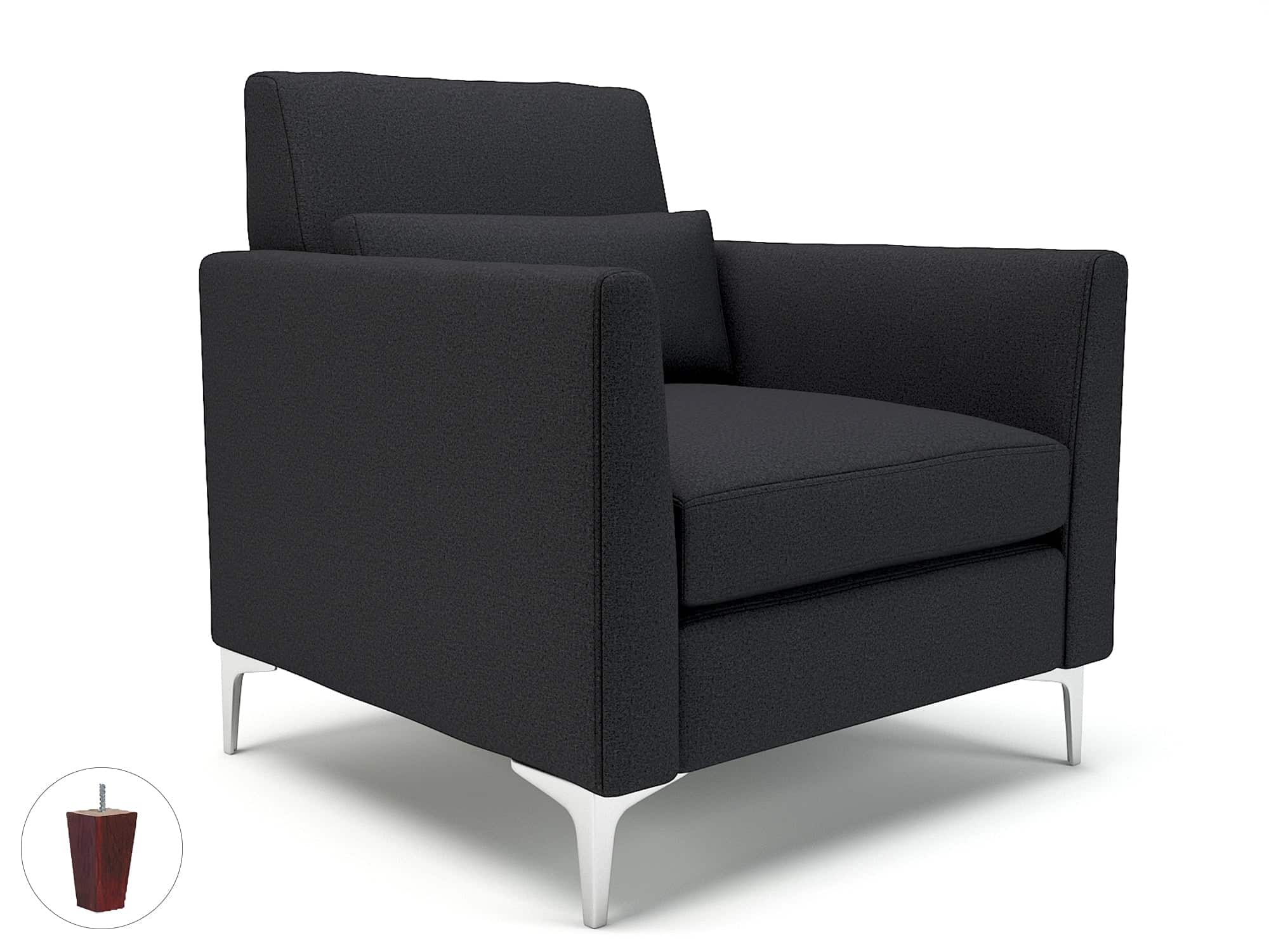 Roselle 90cm Wide Armchair in Warwick Dolly Fabric - Image 19