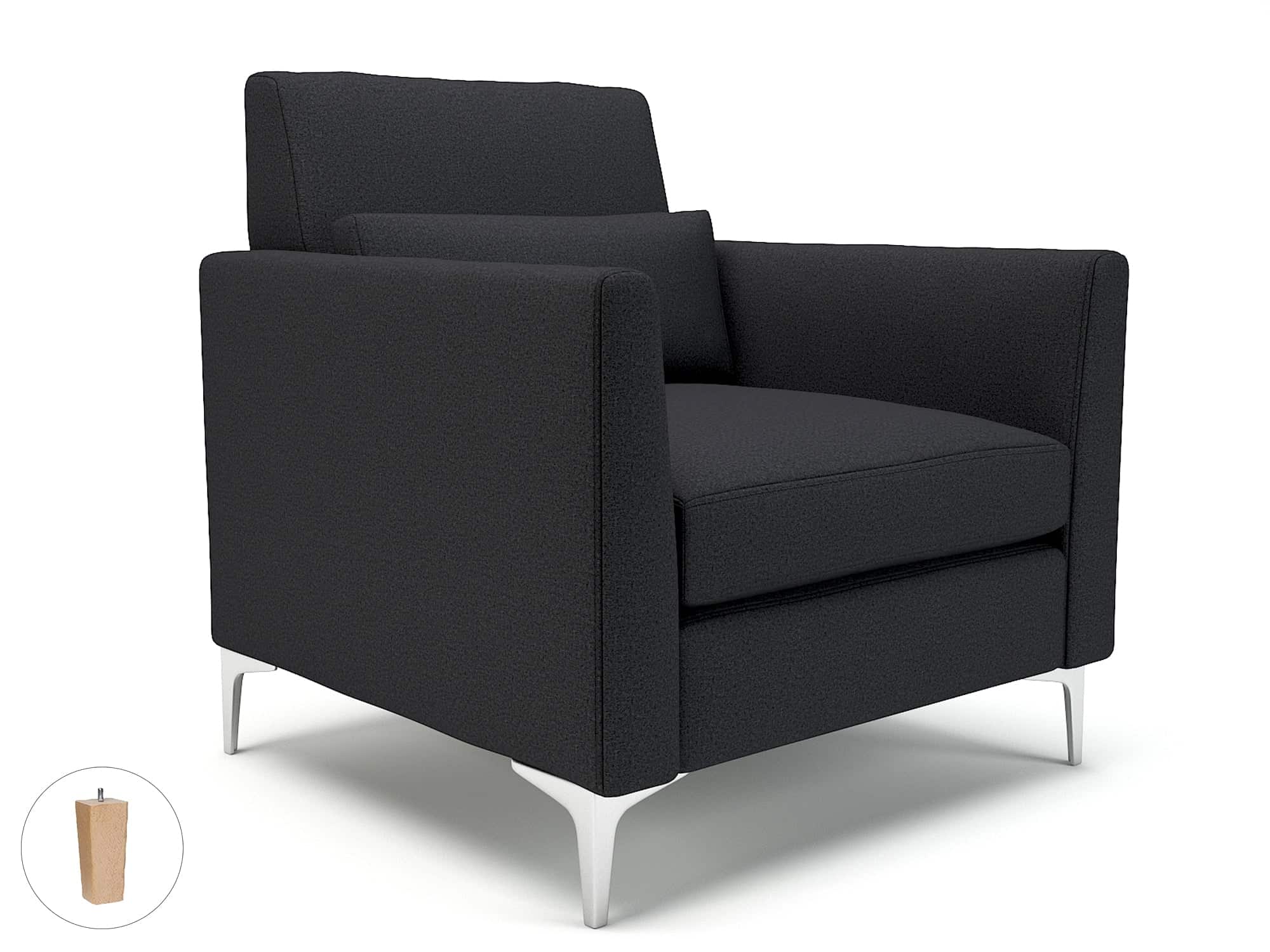 Roselle 90cm Wide Armchair in Warwick Dolly Fabric - Image 22