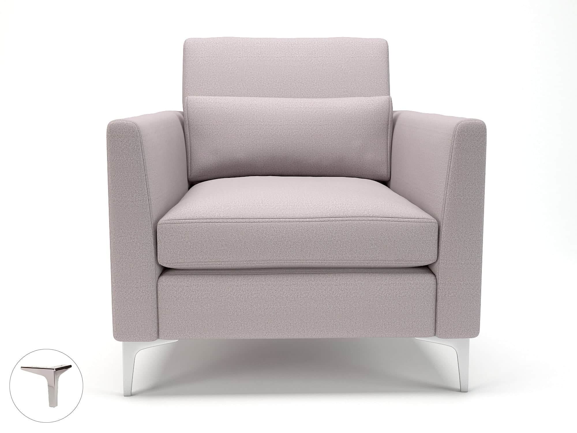 Roselle 90cm Wide Armchair in Warwick Dolly Fabric - Image 38