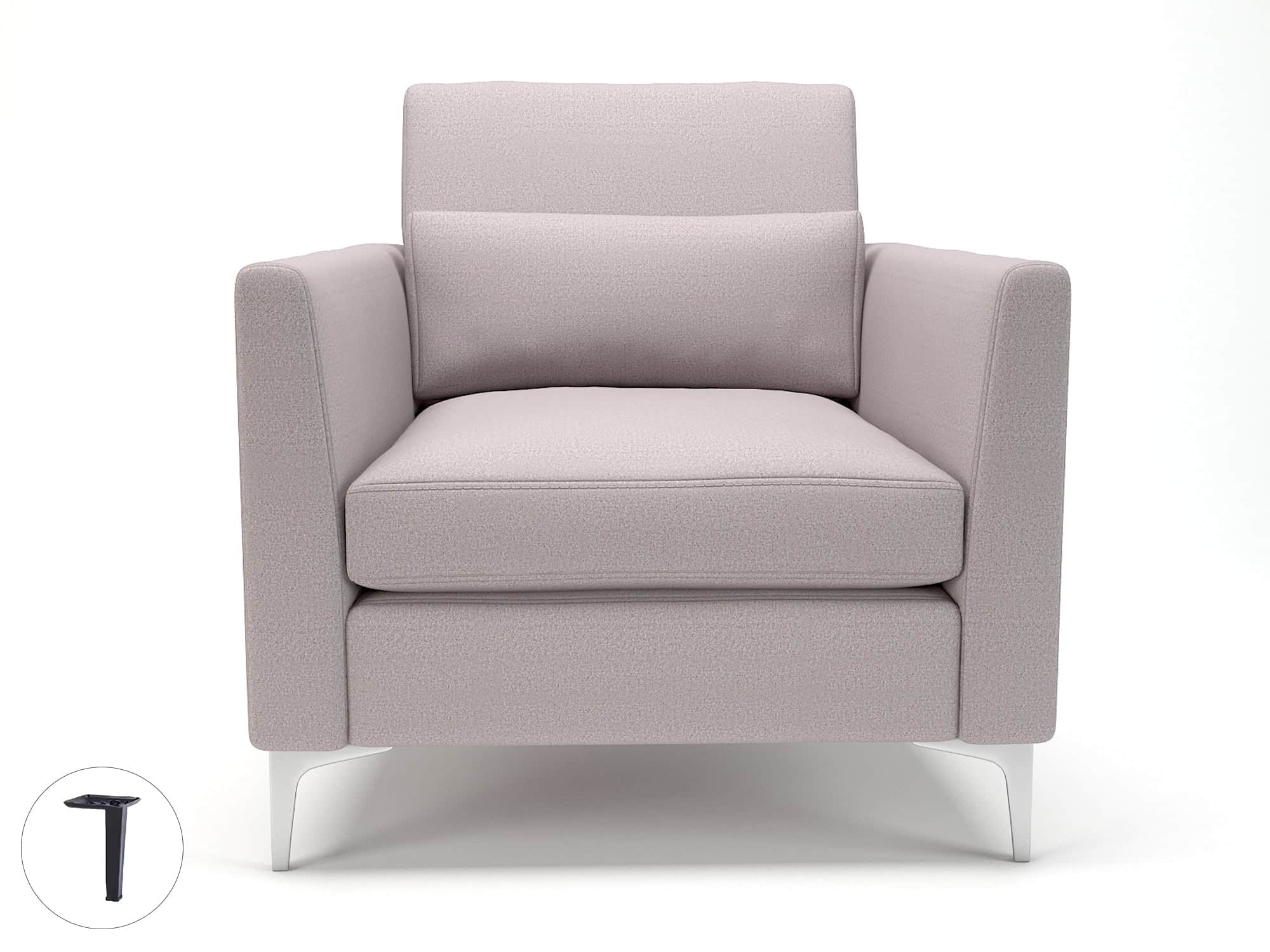 Roselle 90cm Wide Armchair in Warwick Dolly Fabric - Image 41