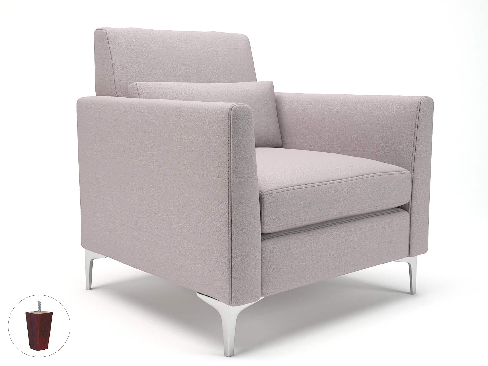 Roselle 90cm Wide Armchair in Warwick Dolly Fabric - Image 43