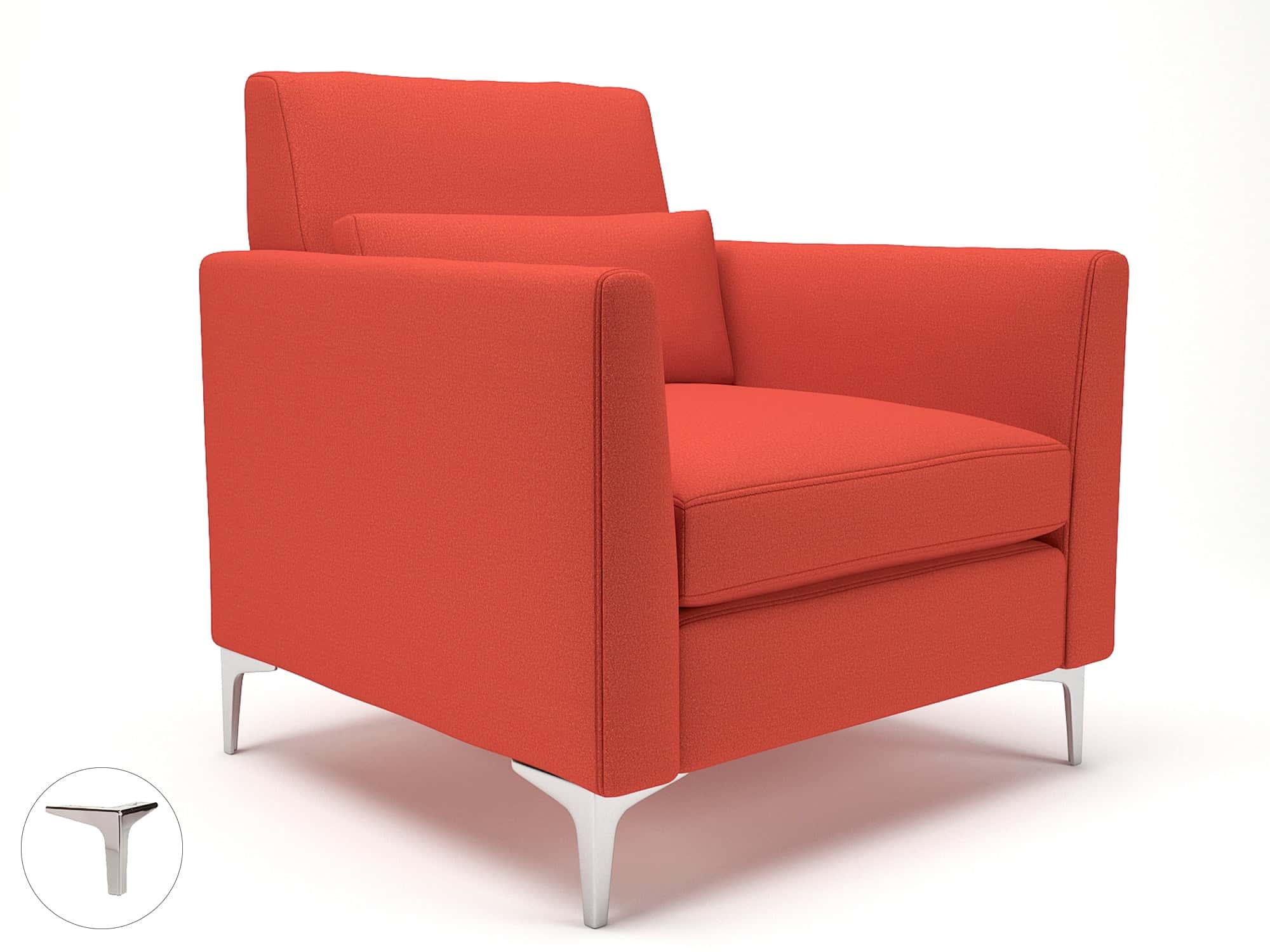 Roselle 90cm Wide Armchair in Warwick Dolly Fabric - Image 49