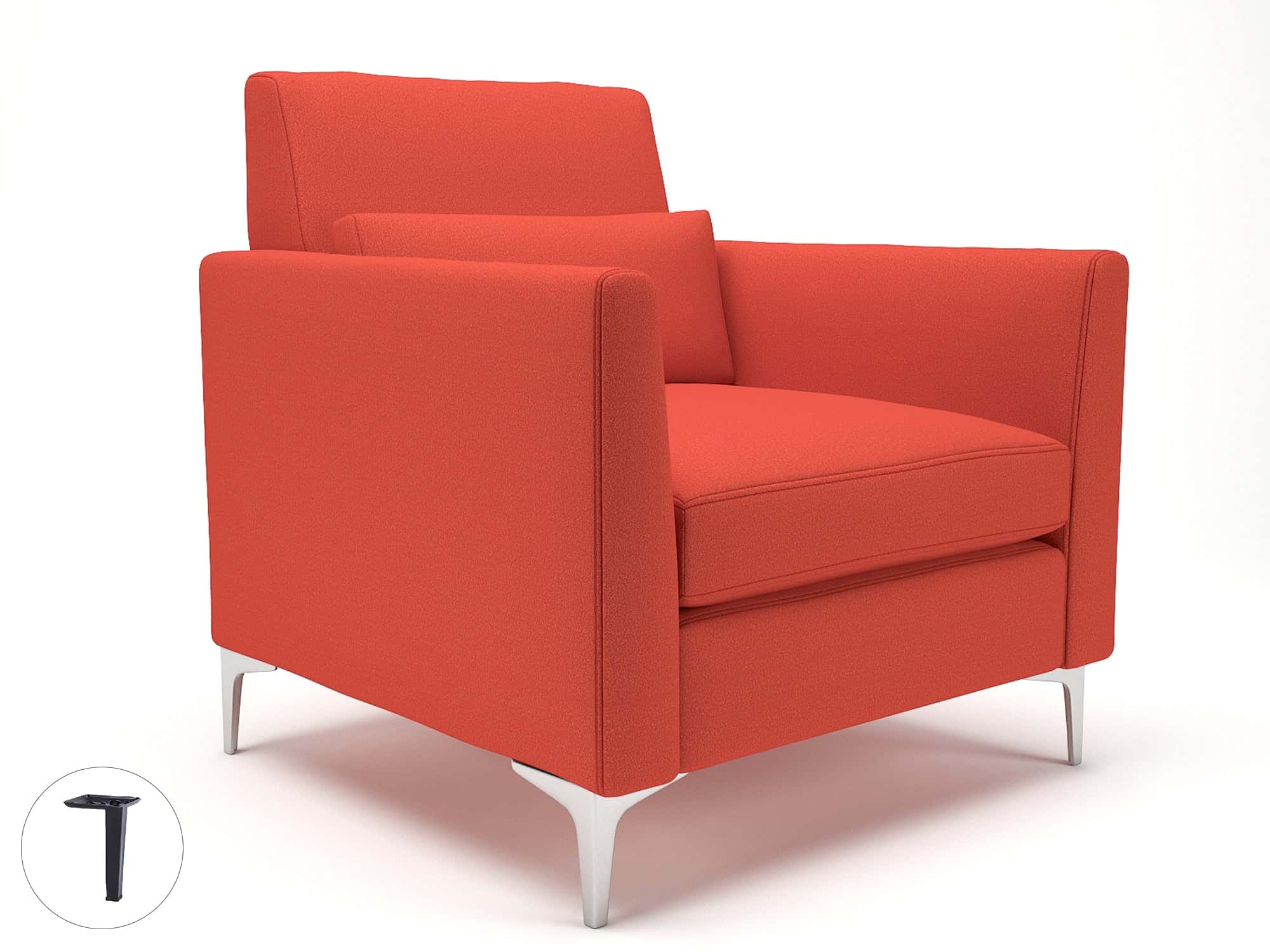 Roselle 90cm Wide Armchair in Warwick Dolly Fabric - Image 52