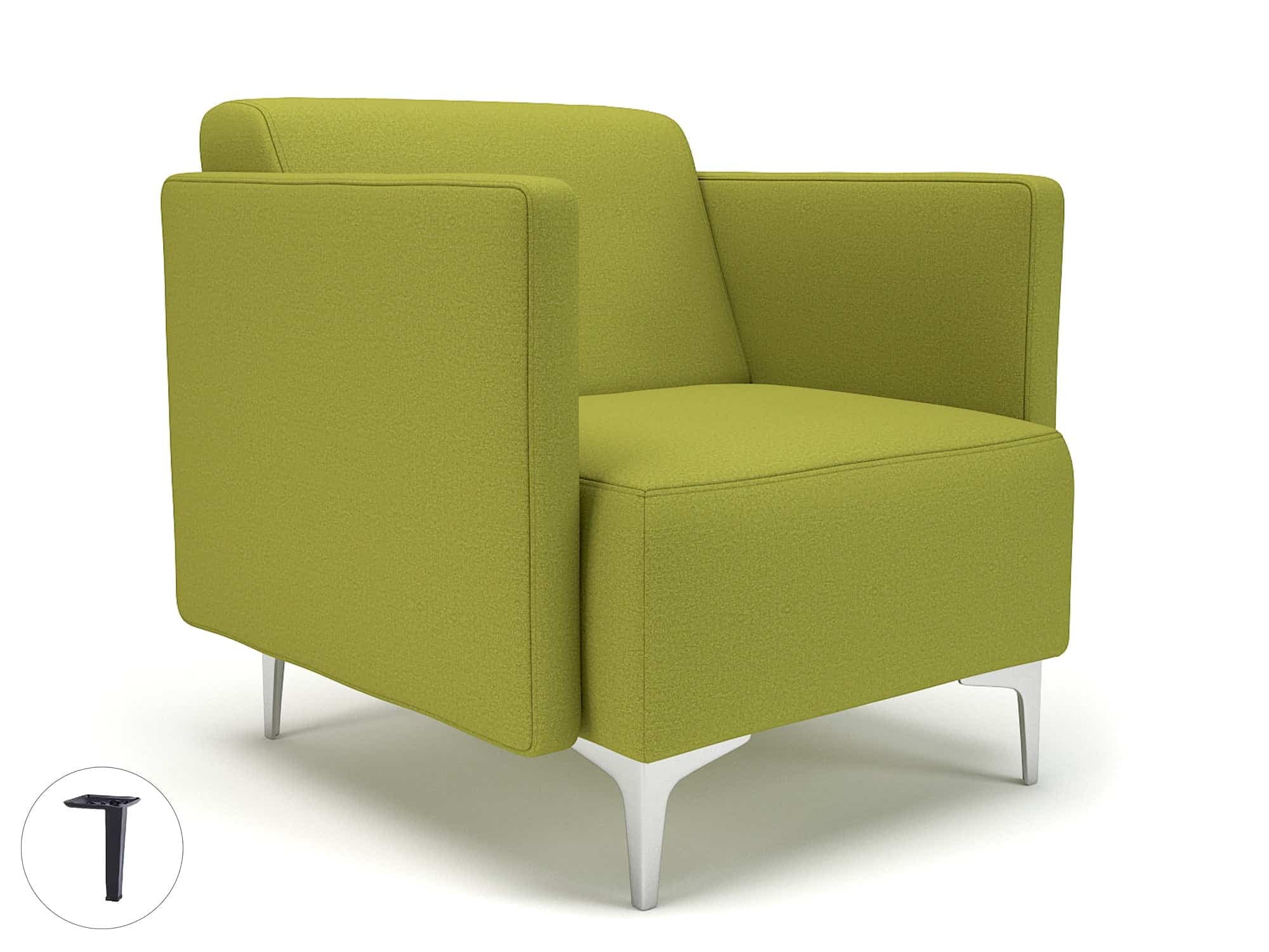 Napa Slim Arm 75cm Wide Armchair in Warwick Dolly Fabric - Image 4