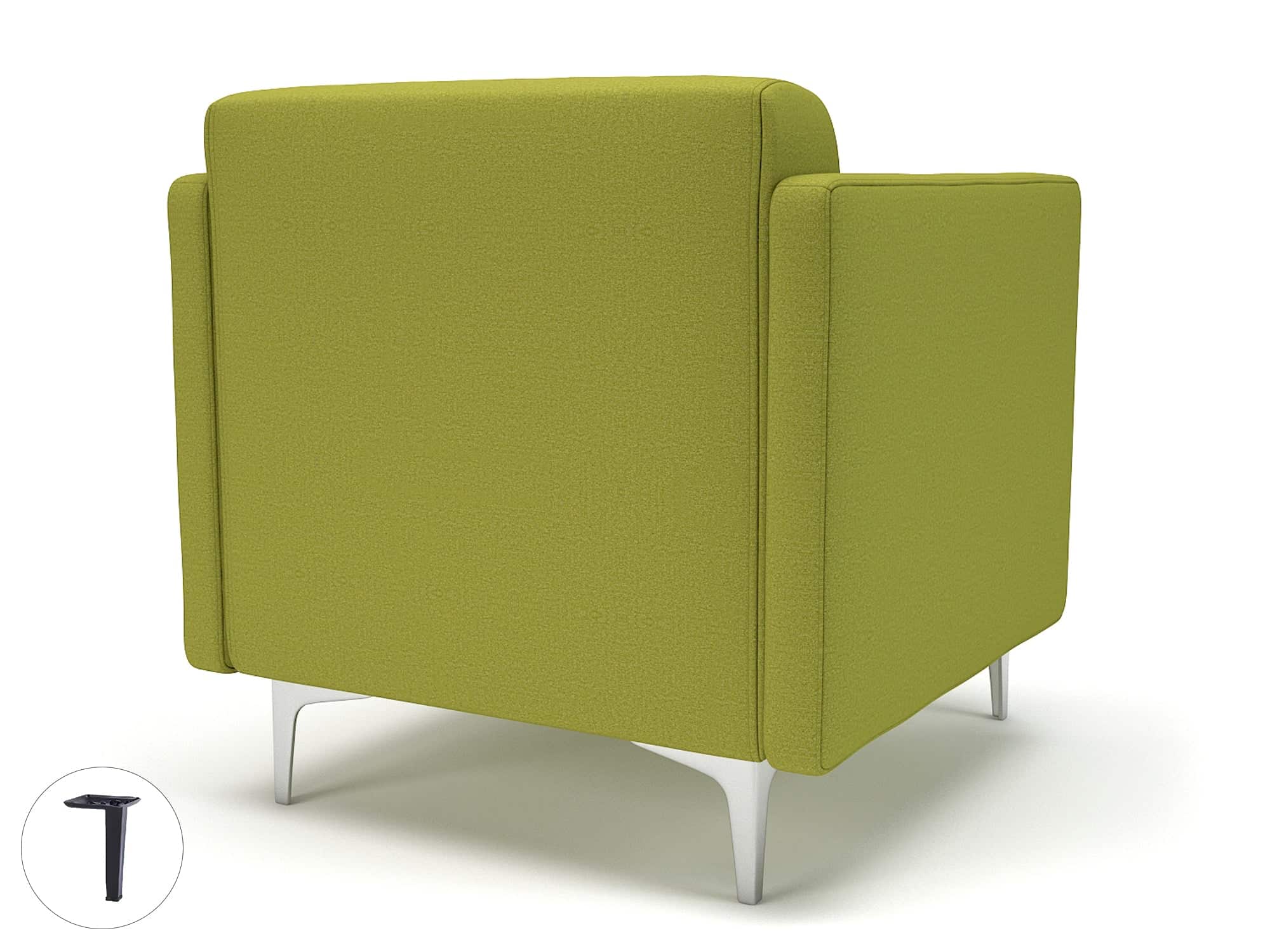 Napa Slim Arm 75cm Wide Armchair in Warwick Dolly Fabric - Image 6