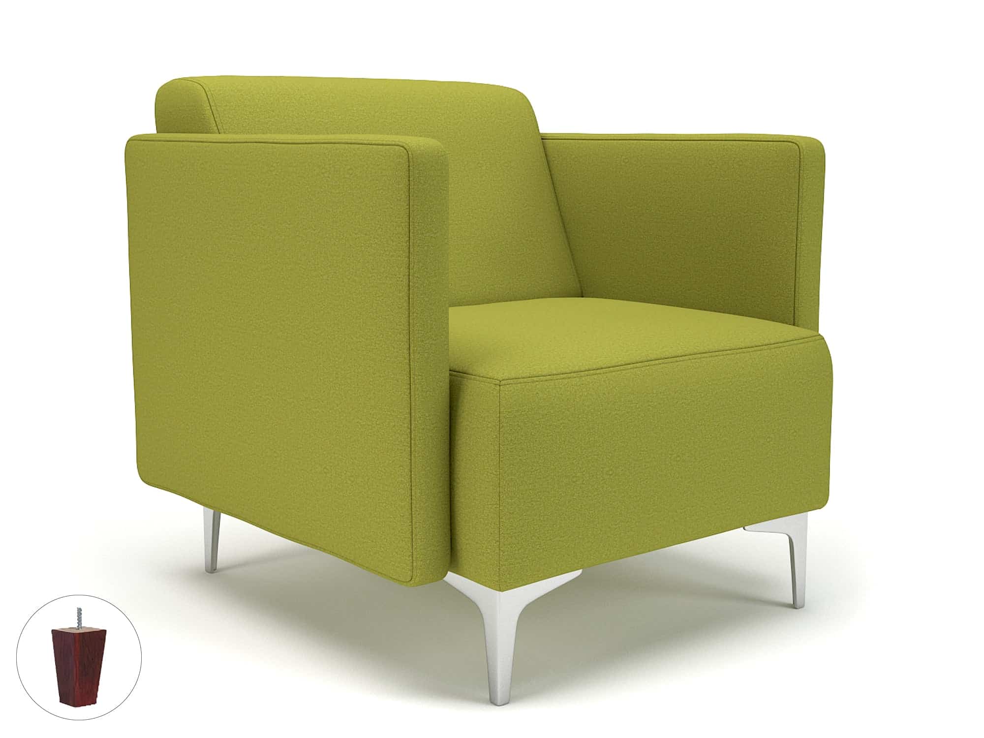 Napa Slim Arm 75cm Wide Armchair in Warwick Dolly Fabric - Image 7