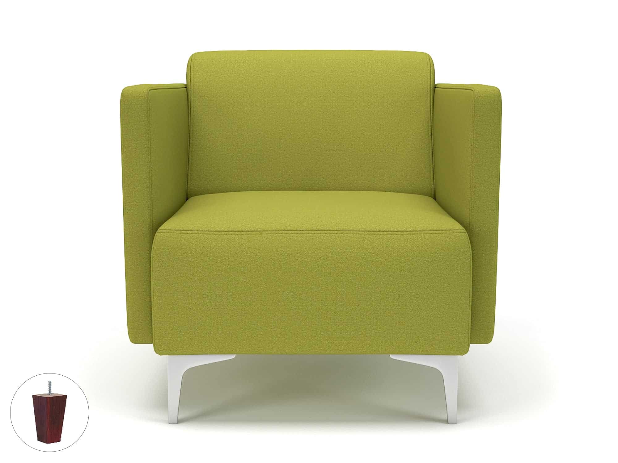 Napa Slim Arm 75cm Wide Armchair in Warwick Dolly Fabric - Image 8