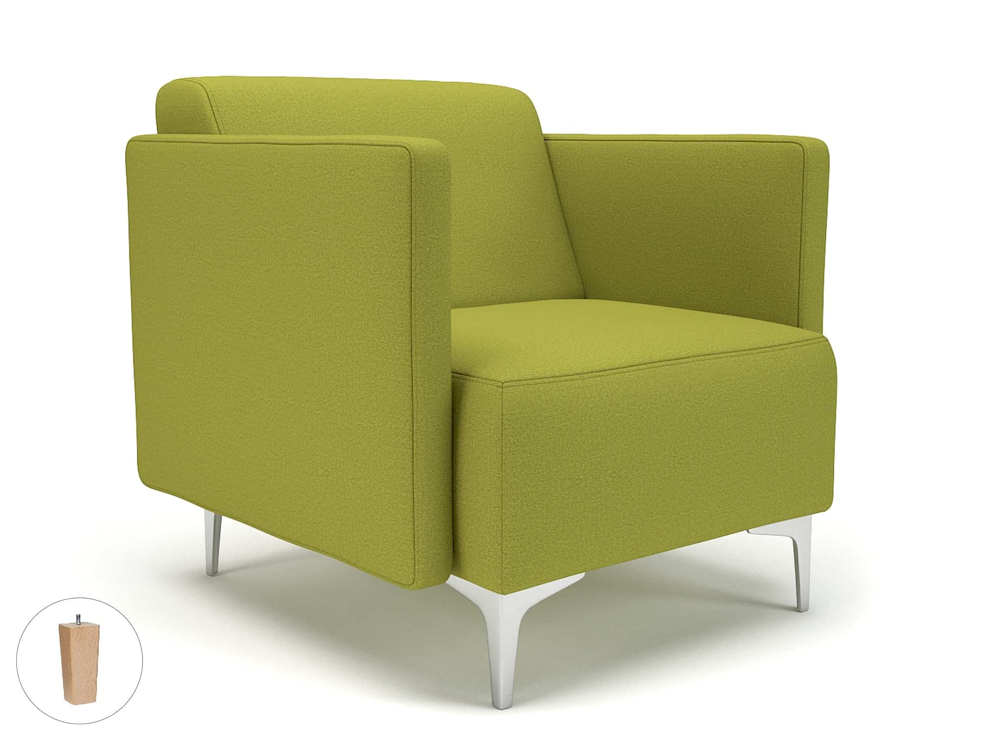 Napa Slim Arm 75cm Wide Armchair in Warwick Dolly Fabric - Image 10