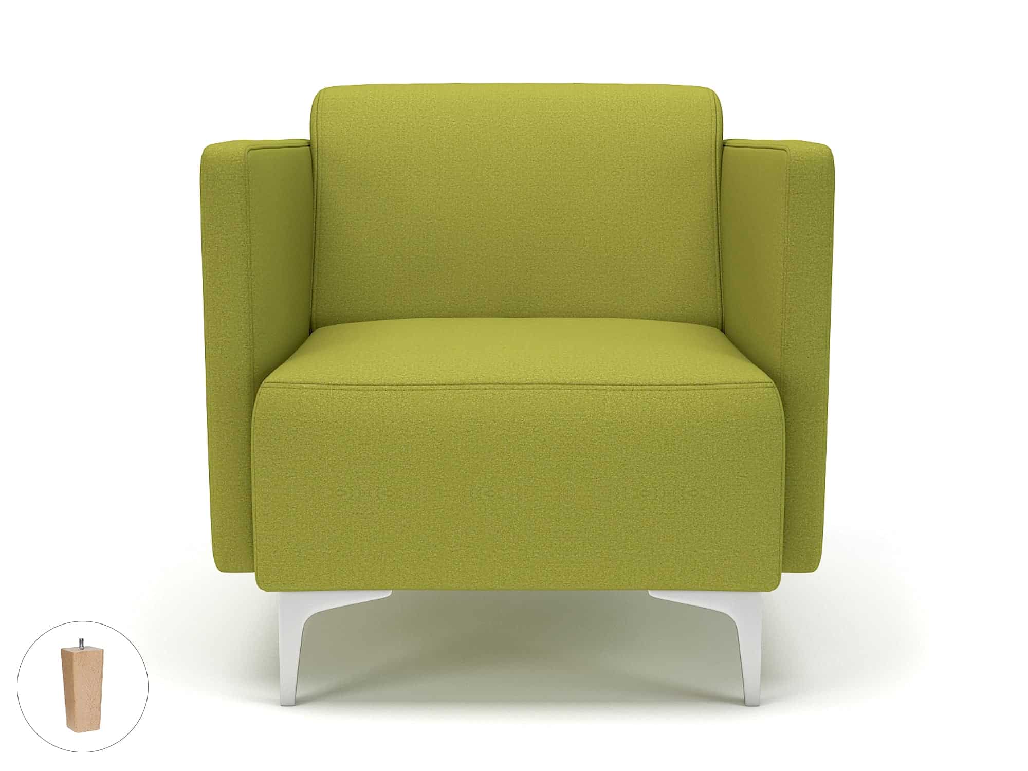 Napa Slim Arm 75cm Wide Armchair in Warwick Dolly Fabric - Image 11