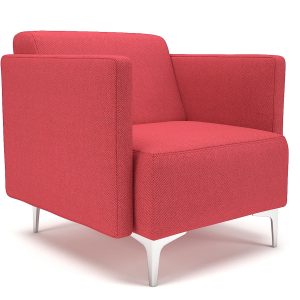 Napa Slim Arm 75cm Wide Armchair in Camira Era Fabric