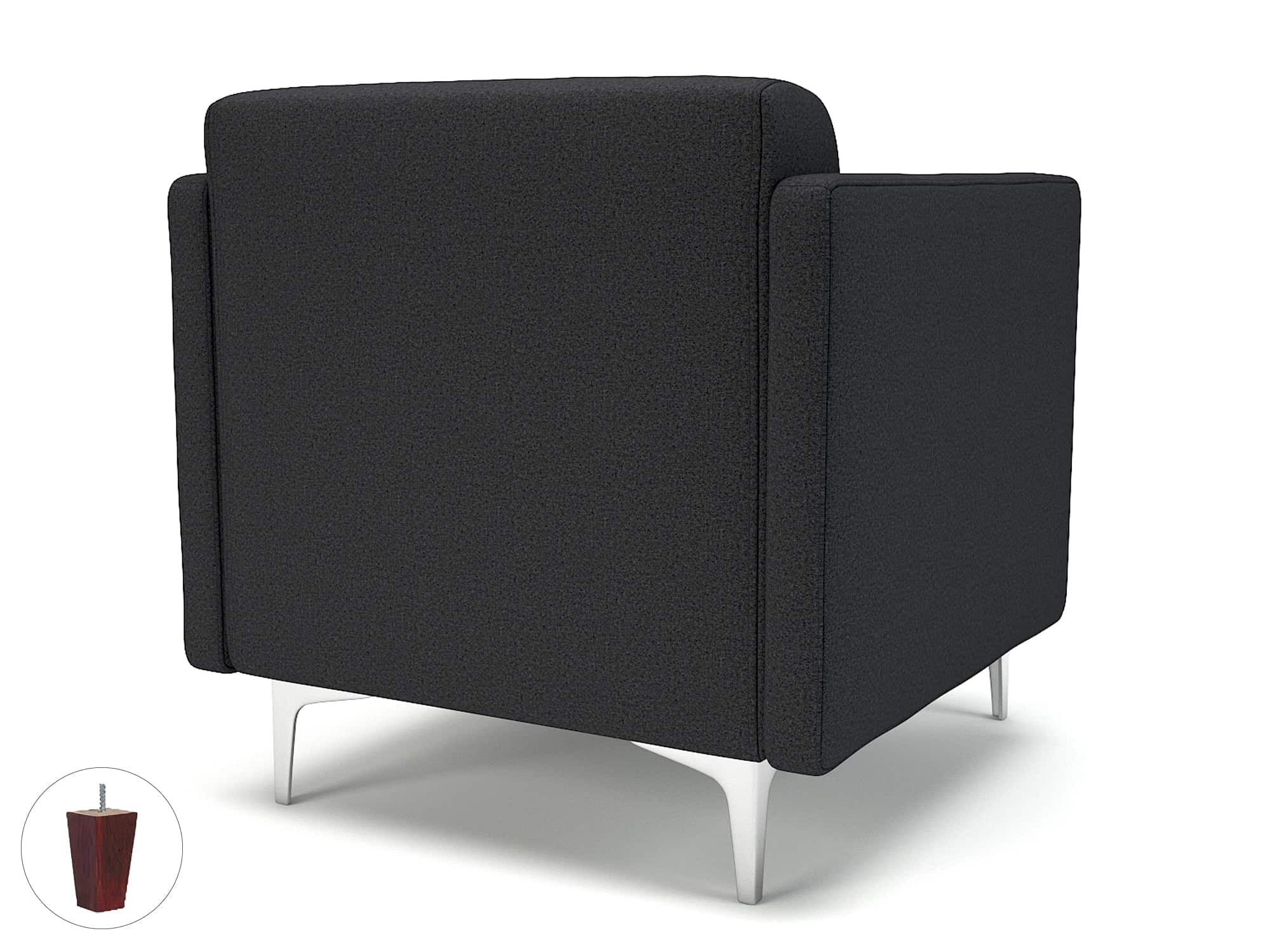 Napa Slim Arm 75cm Wide Armchair in Warwick Dolly Fabric - Image 21