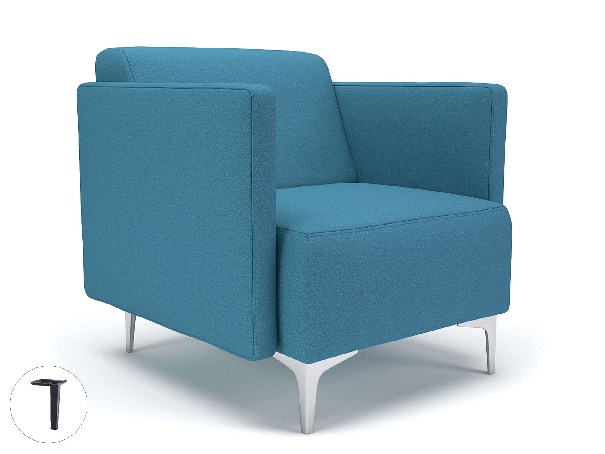 Napa Slim Arm 75cm Wide Armchair in Warwick Dolly Fabric - Image 28