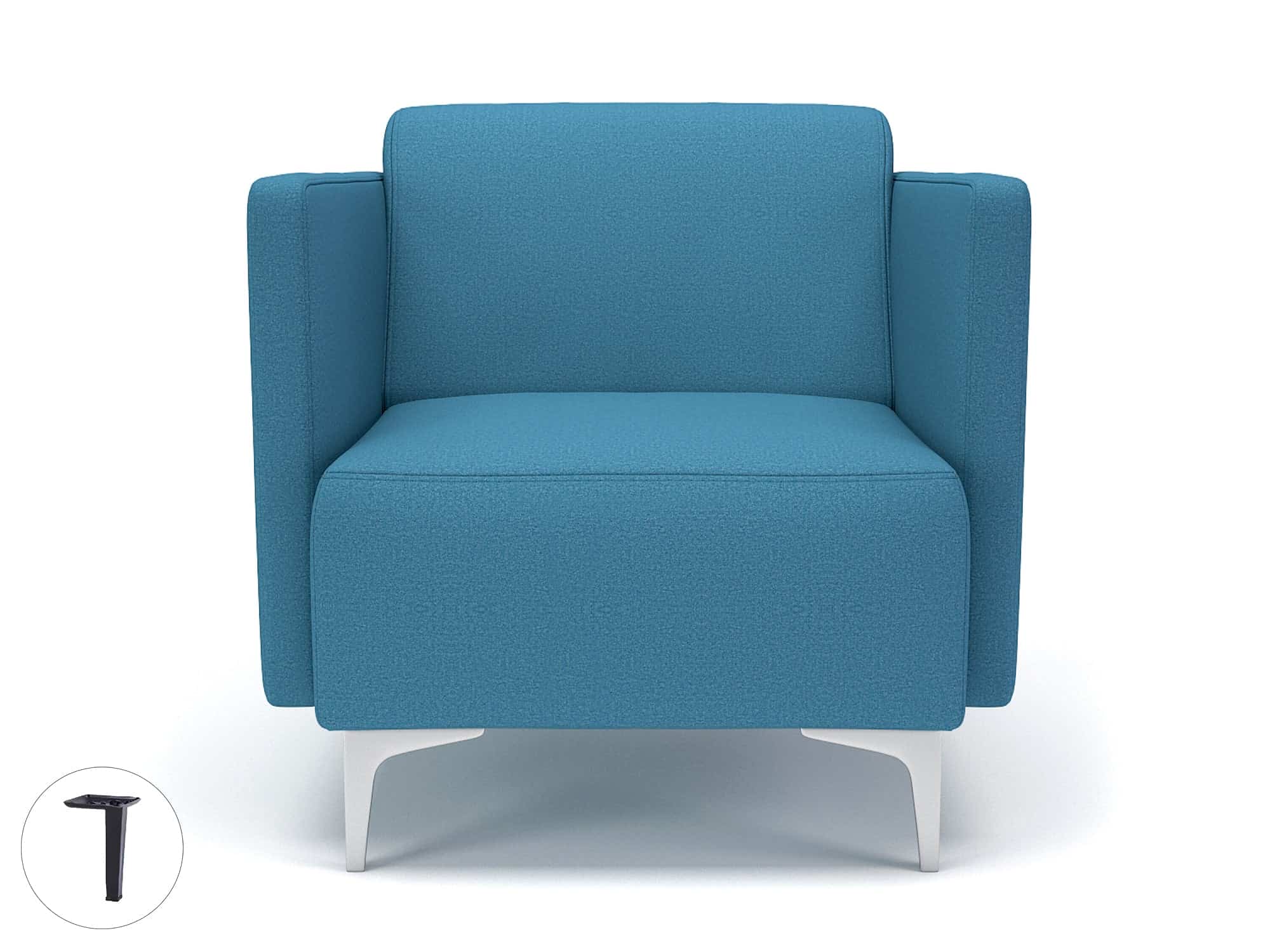 Napa Slim Arm 75cm Wide Armchair in Warwick Dolly Fabric - Image 29