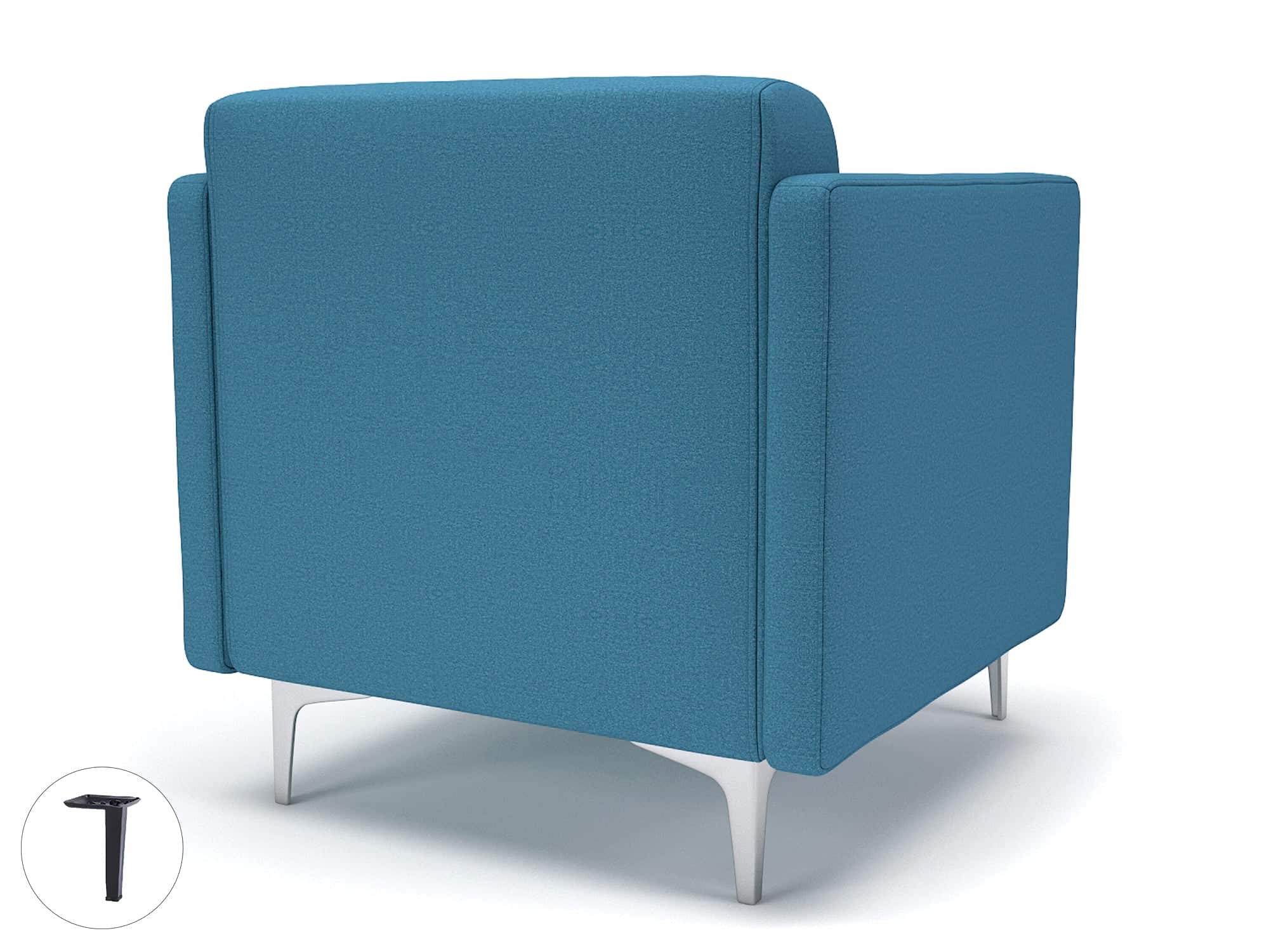 Napa Slim Arm 75cm Wide Armchair in Warwick Dolly Fabric - Image 30