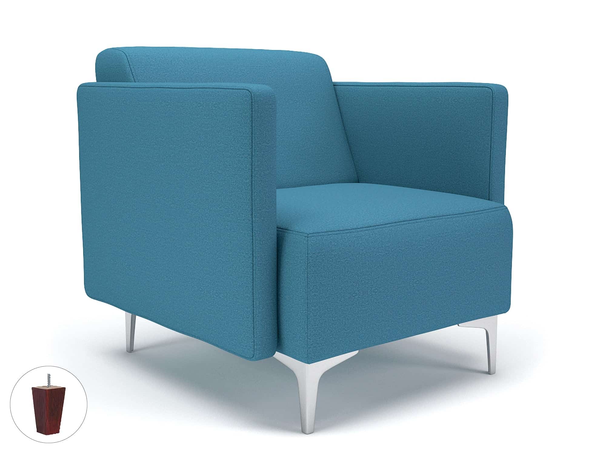 Napa Slim Arm 75cm Wide Armchair in Warwick Dolly Fabric - Image 31