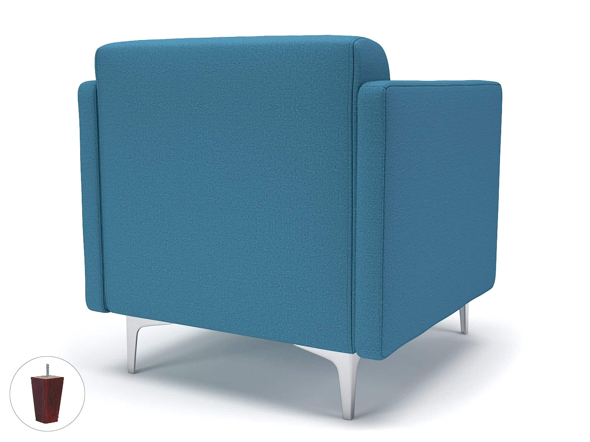 Napa Slim Arm 75cm Wide Armchair in Warwick Dolly Fabric - Image 33