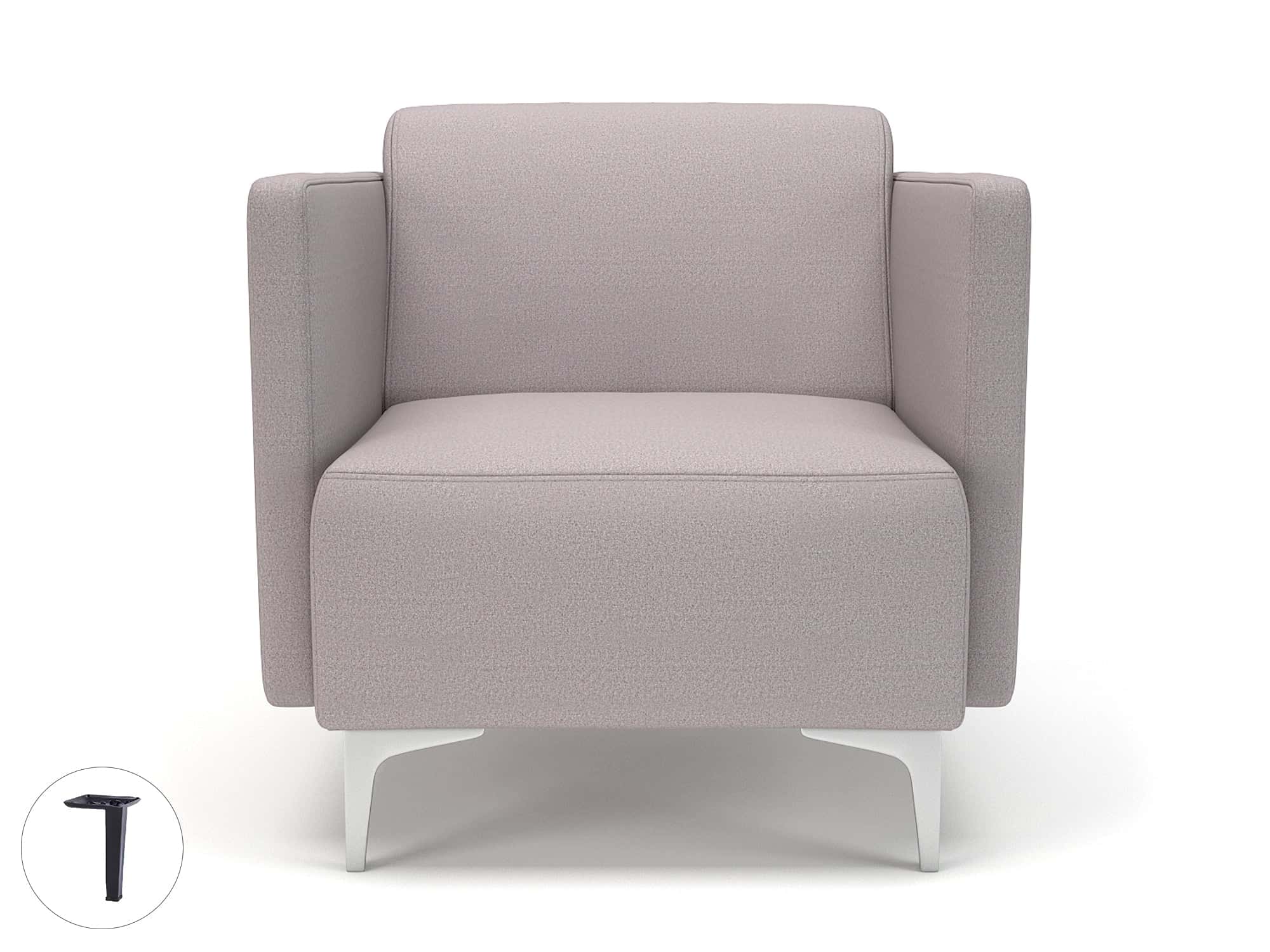 Napa Slim Arm 75cm Wide Armchair in Warwick Dolly Fabric - Image 41