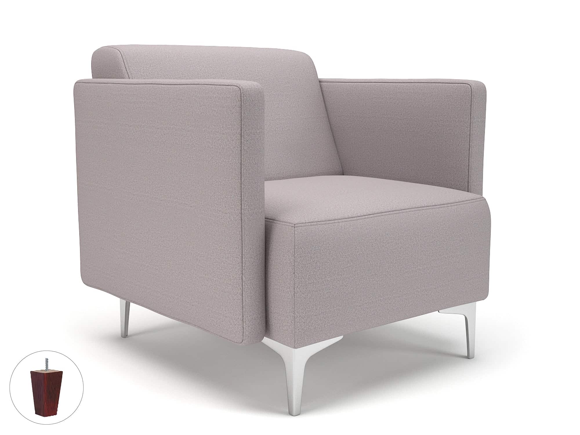 Napa Slim Arm 75cm Wide Armchair in Warwick Dolly Fabric - Image 43