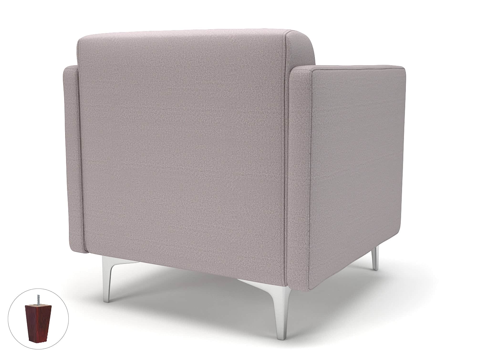 Napa Slim Arm 75cm Wide Armchair in Warwick Dolly Fabric - Image 45