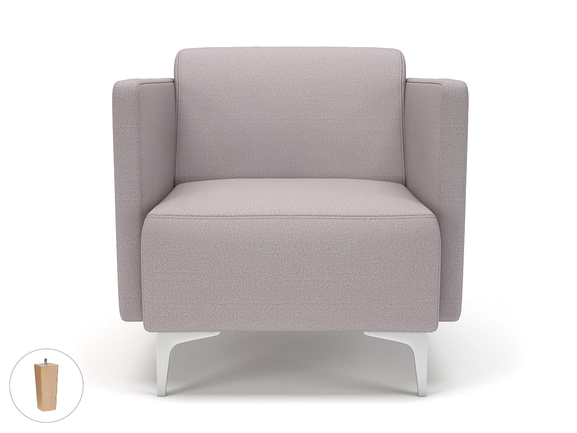 Napa Slim Arm 75cm Wide Armchair in Warwick Dolly Fabric - Image 47