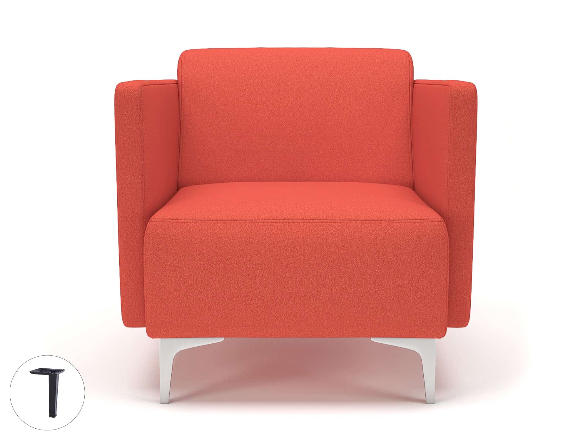 Napa Slim Arm 75cm Wide Armchair in Warwick Dolly Fabric - Image 53